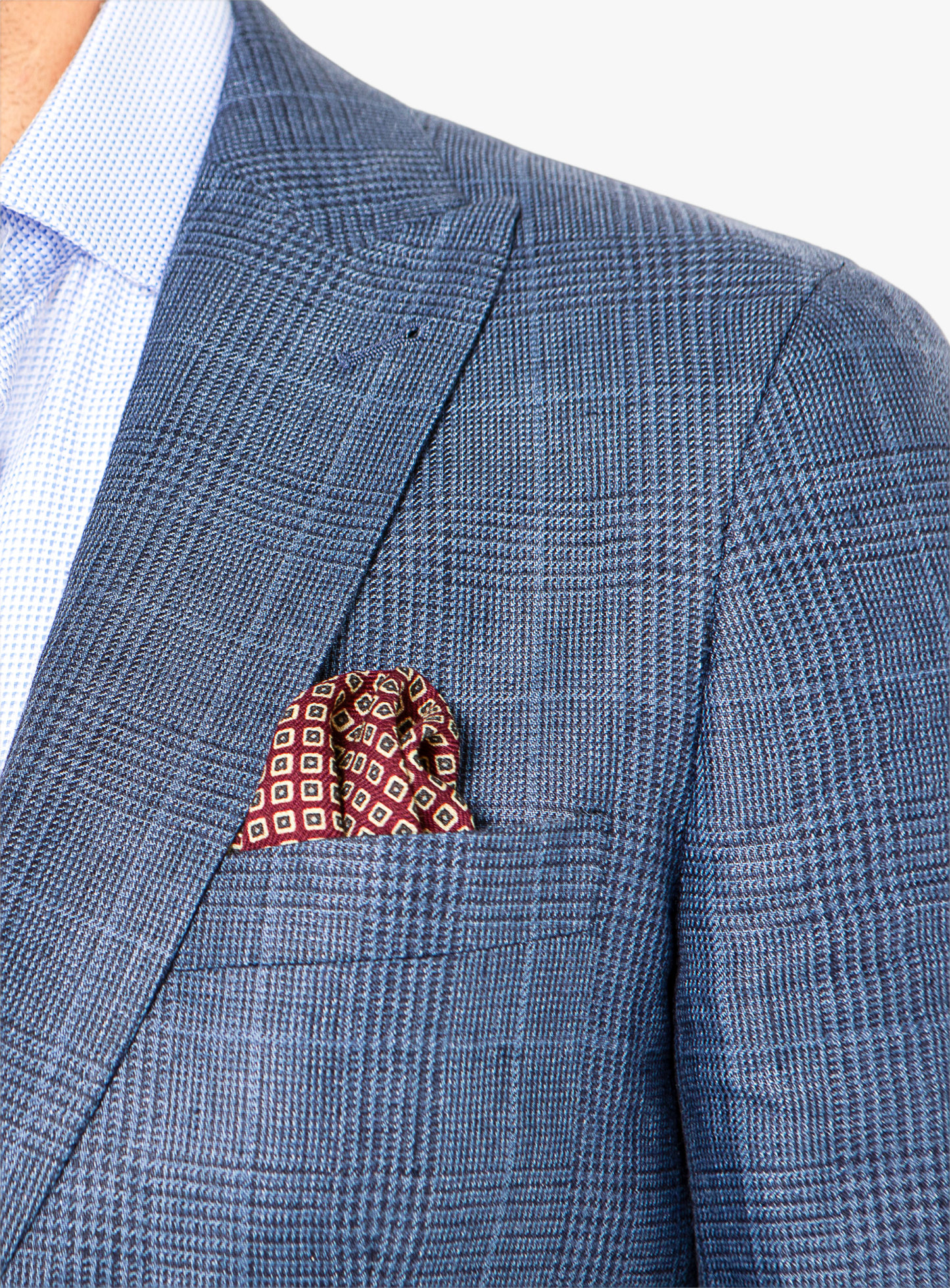 Men {collection_title} Portici Indigo Check Jacket Peter Jackson