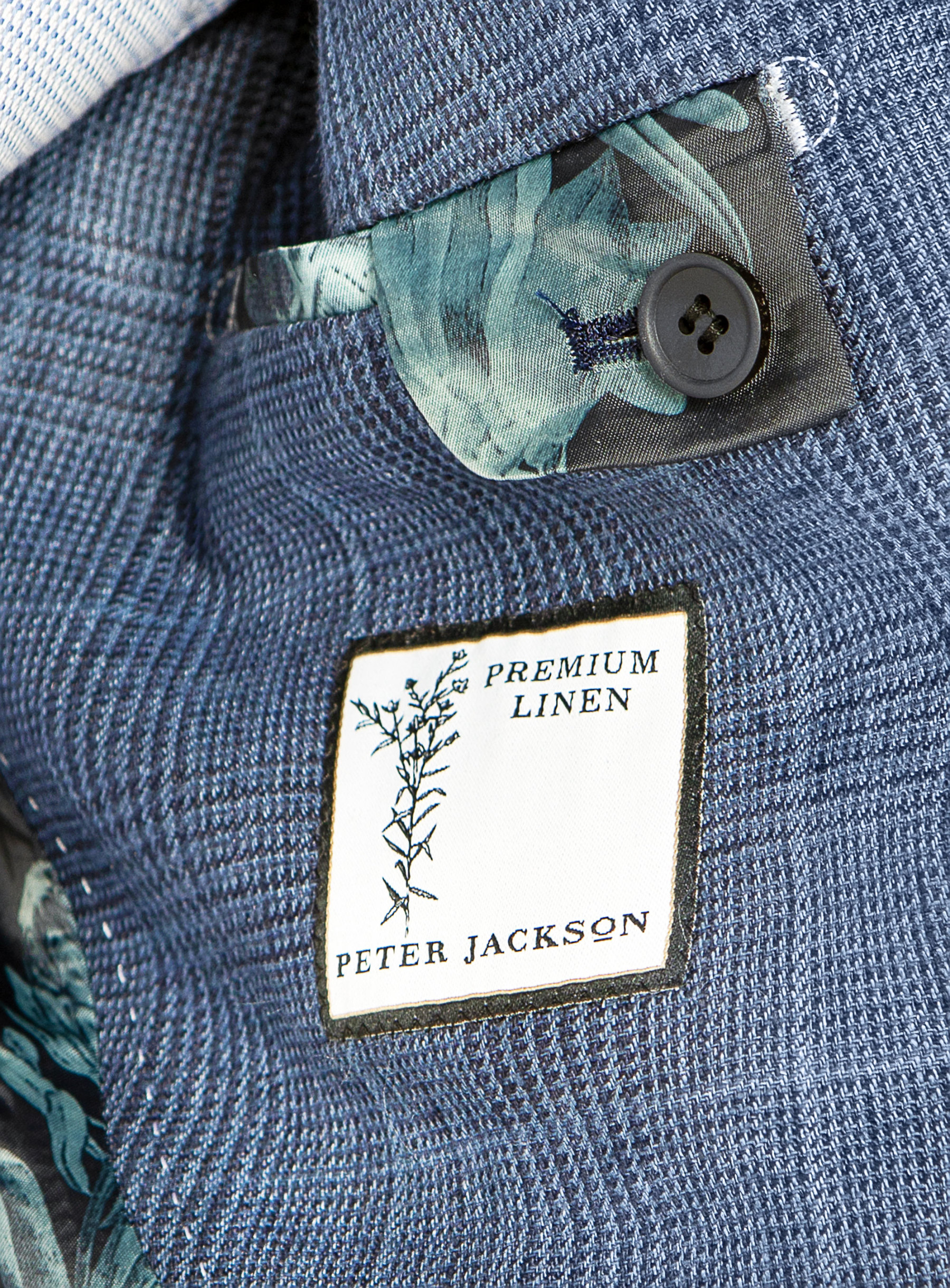 Men {collection_title} Portici Indigo Check Jacket Peter Jackson