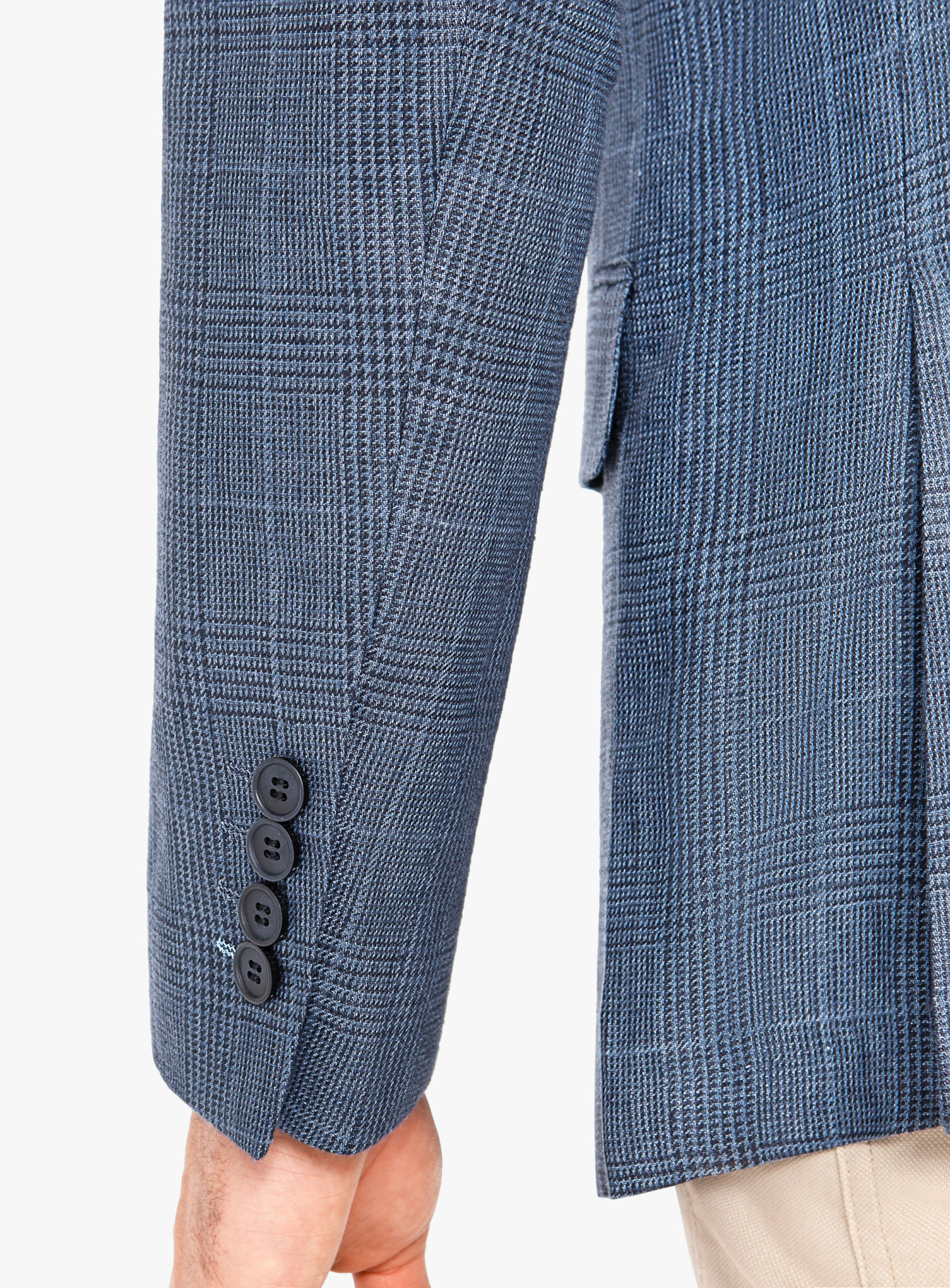 Men {collection_title} Portici Indigo Check Jacket Peter Jackson