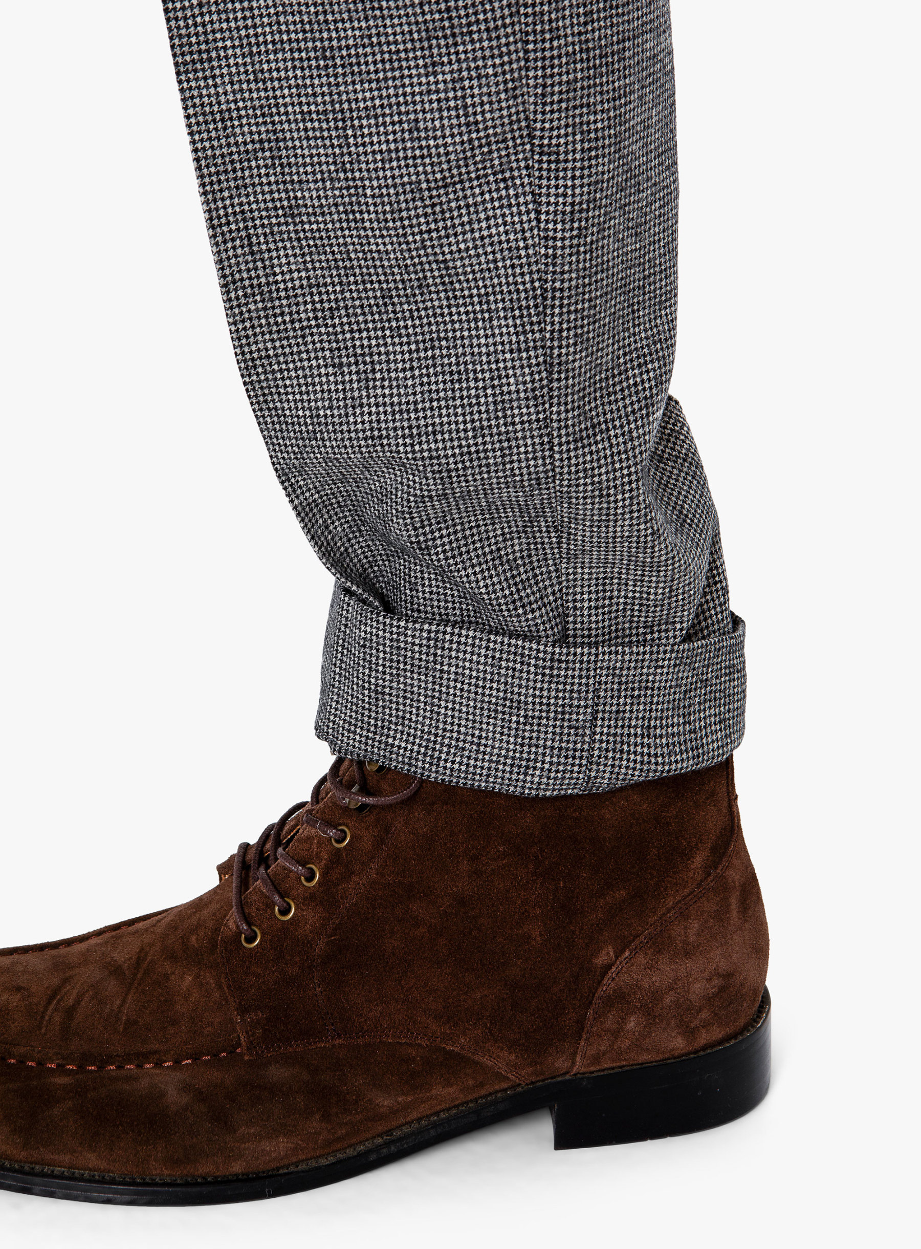 Isla Grey Houndstooth Flannel Cargo