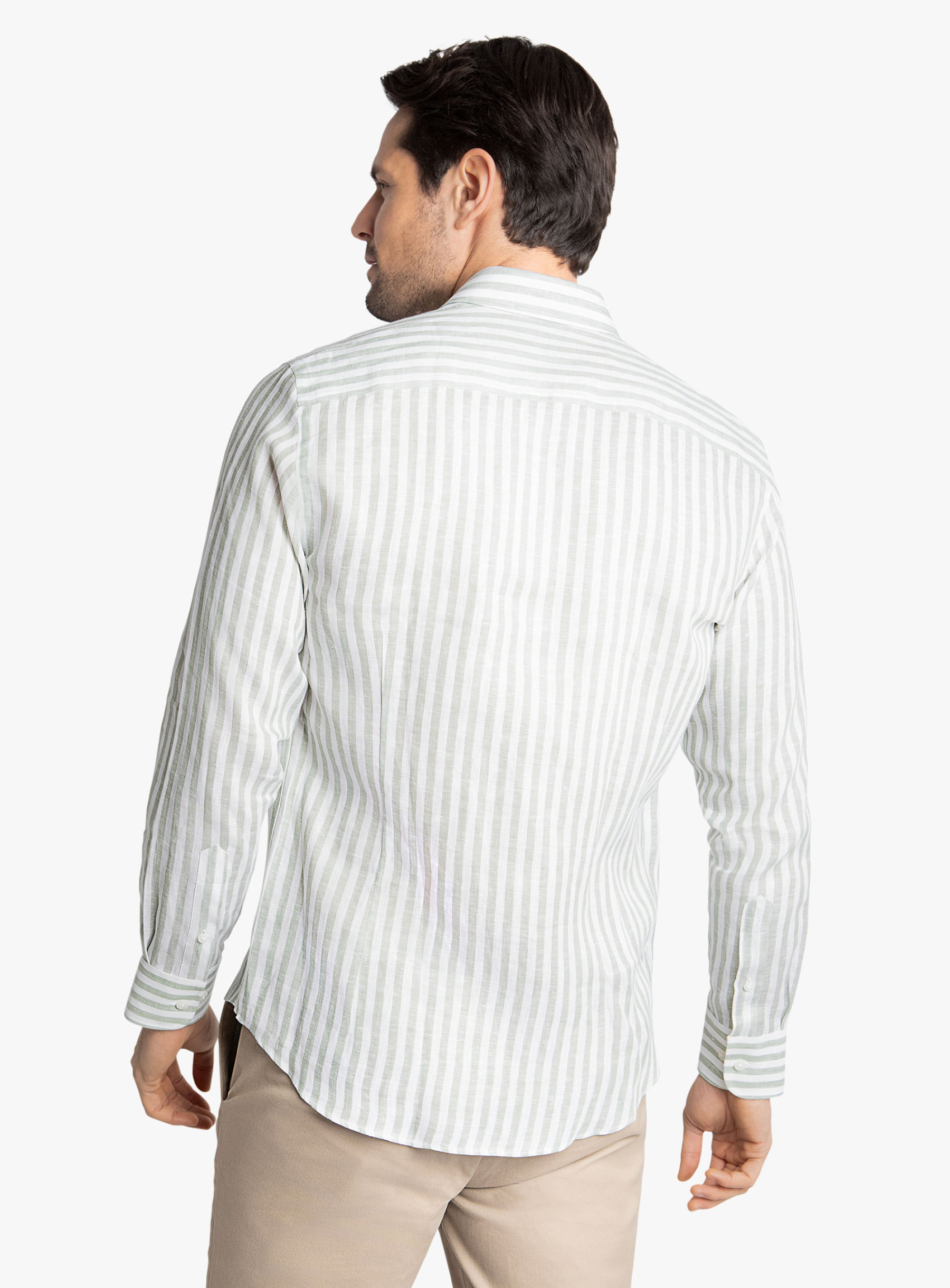 Carrara Olive Stripe Shirt