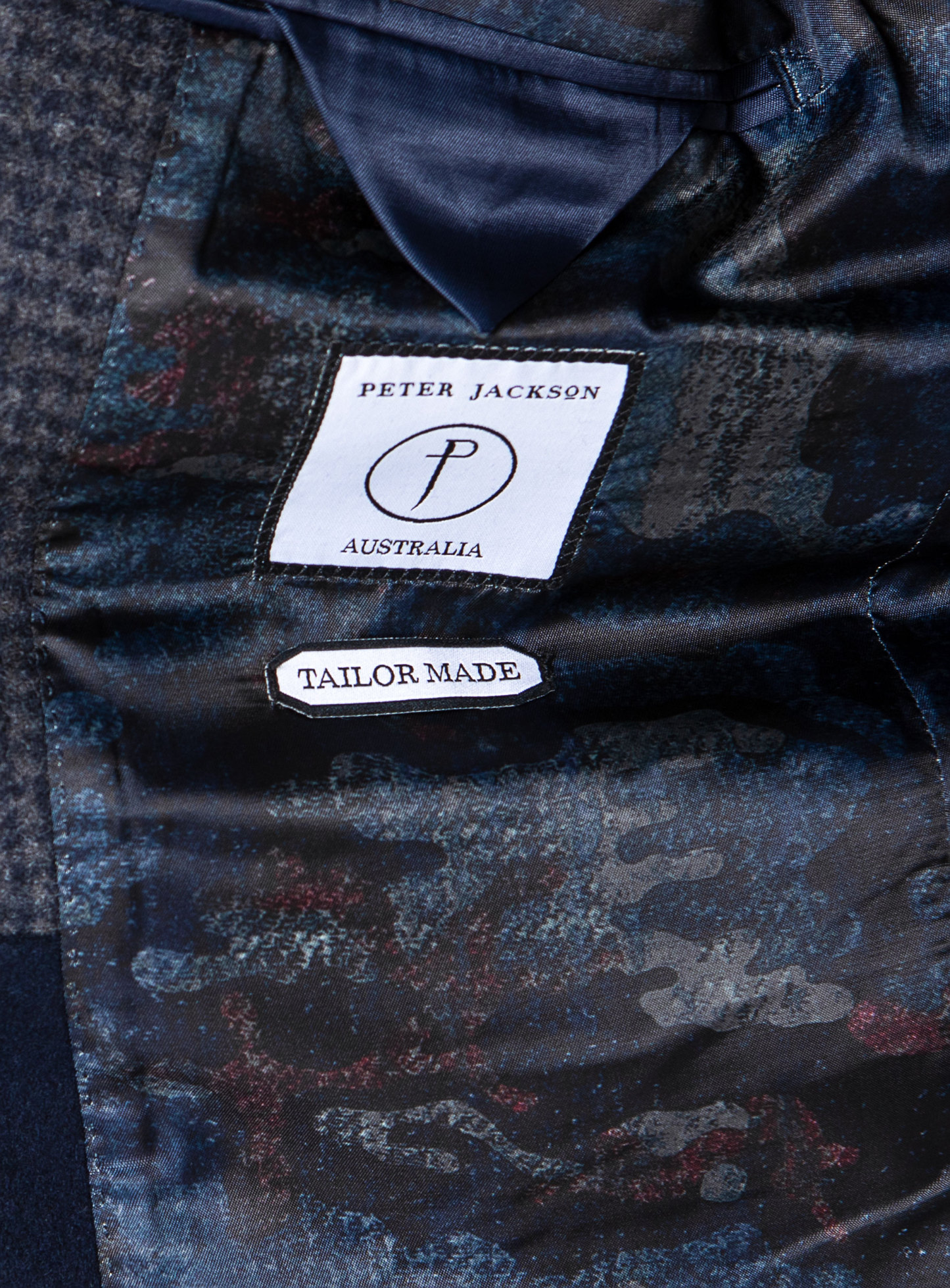 Men {collection_title} Asiago Navy Wool Pile Overcoat Peter Jackson
