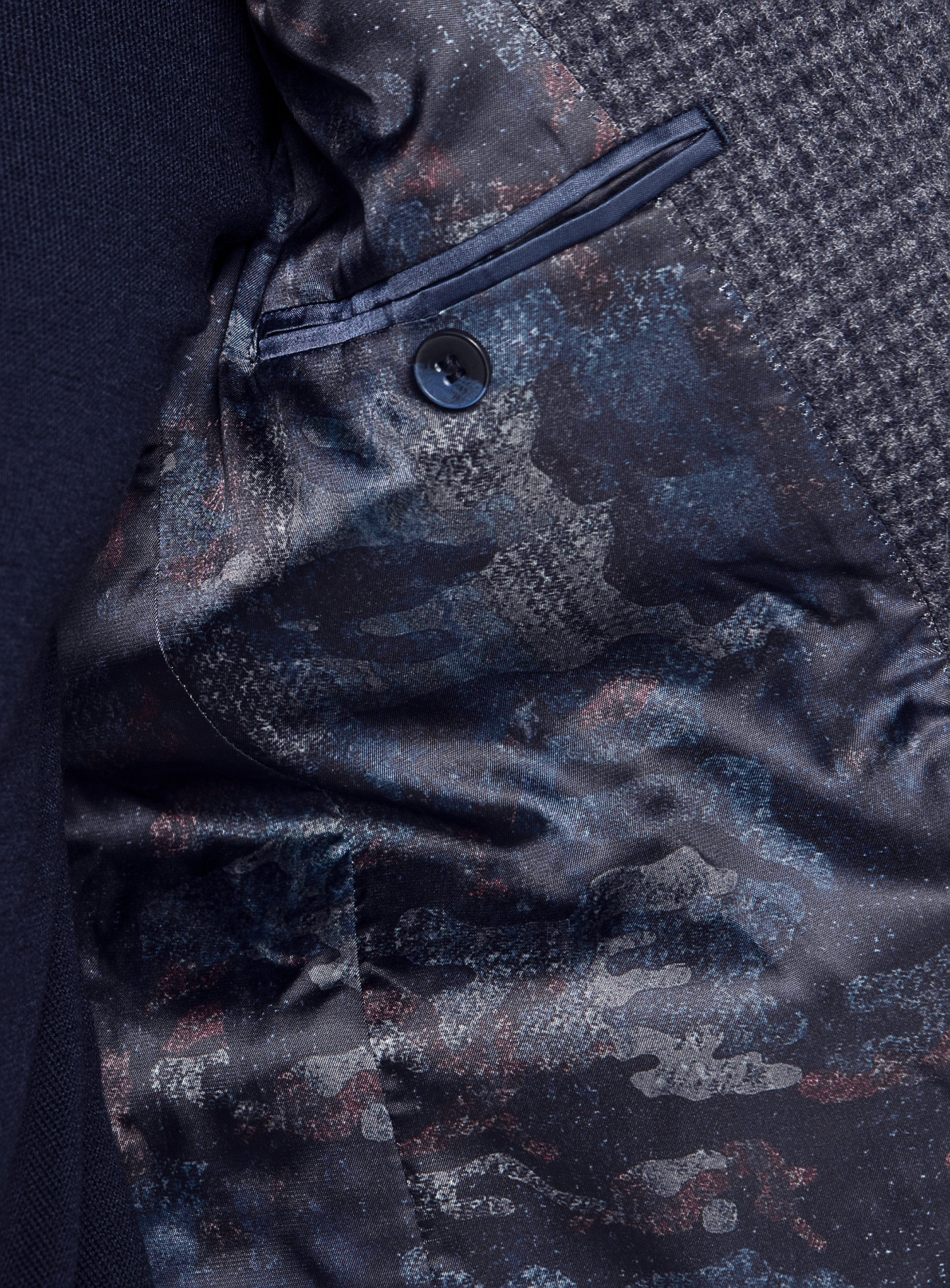 Men {collection_title} Asiago Navy Wool Pile Overcoat Peter Jackson