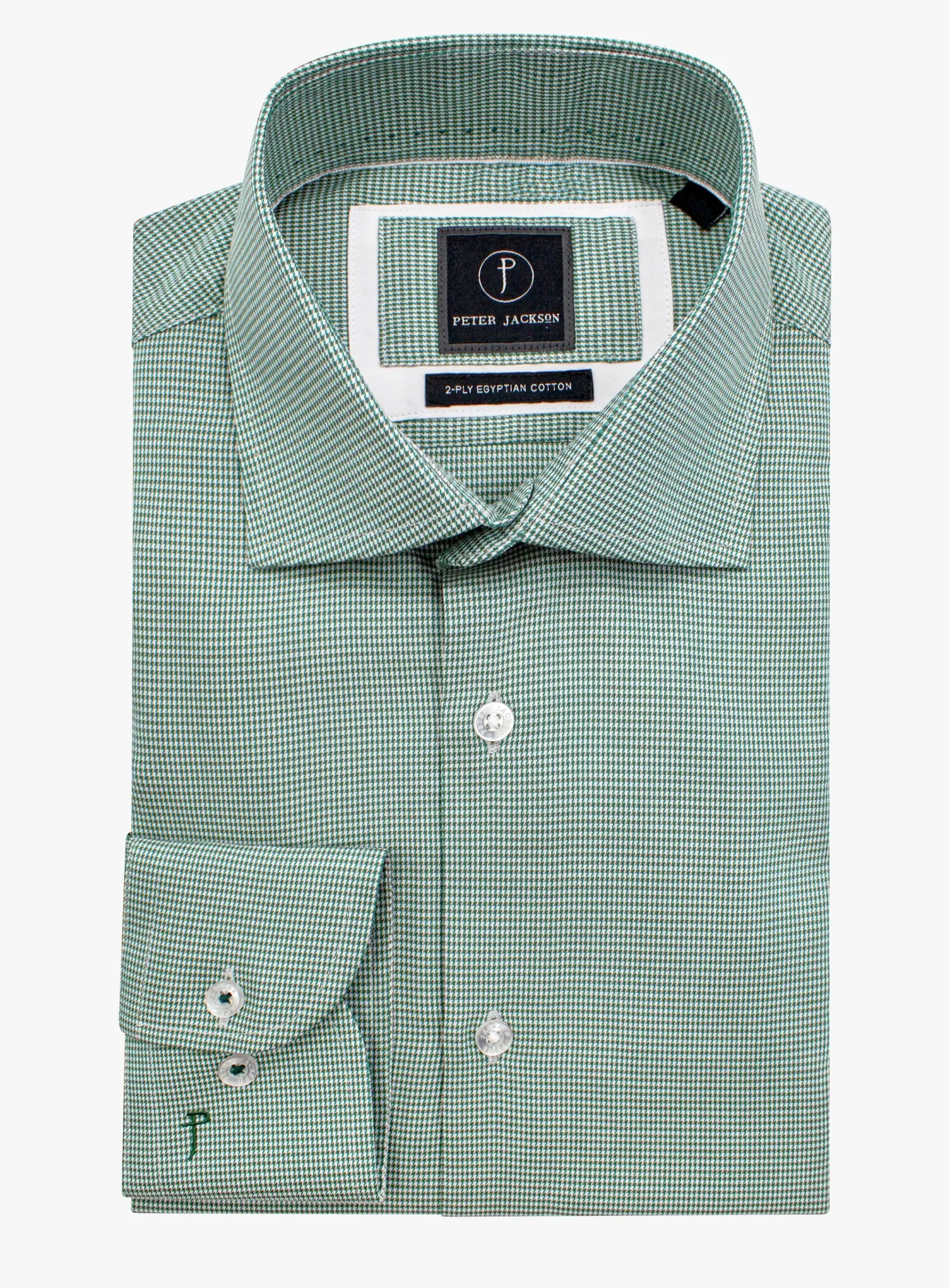 Milan Green Puppytooth Shirt