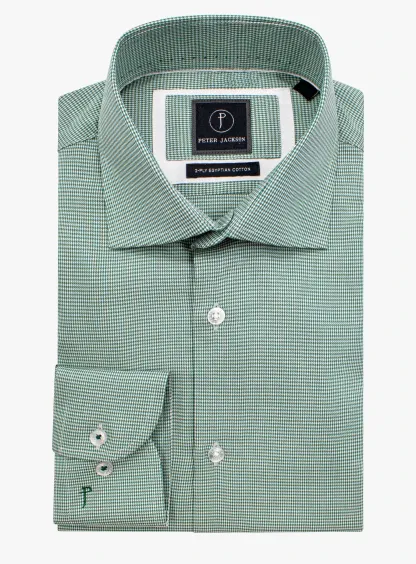 Milan Green Puppytooth Shirt