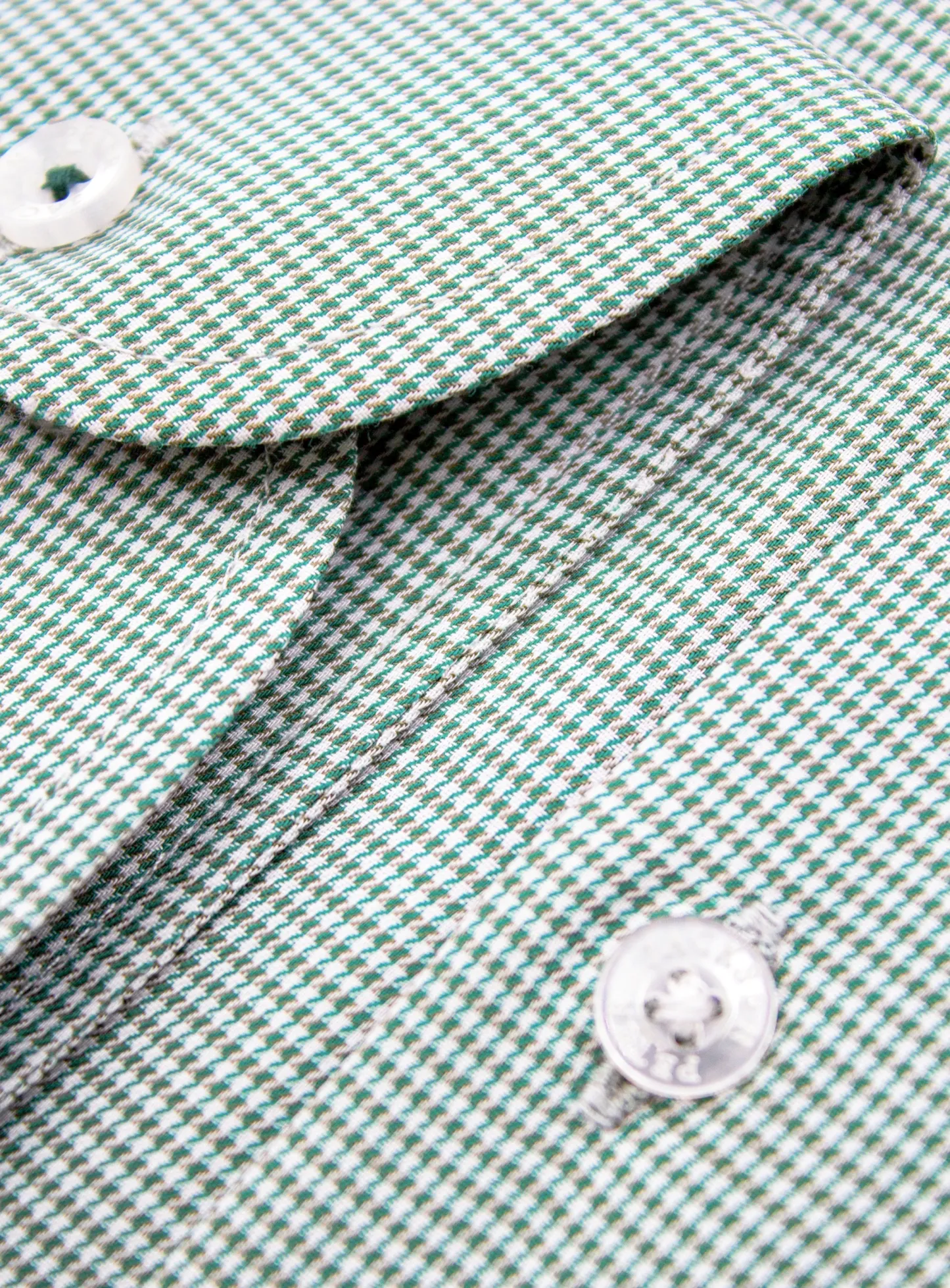 Milan Green Puppytooth Shirt