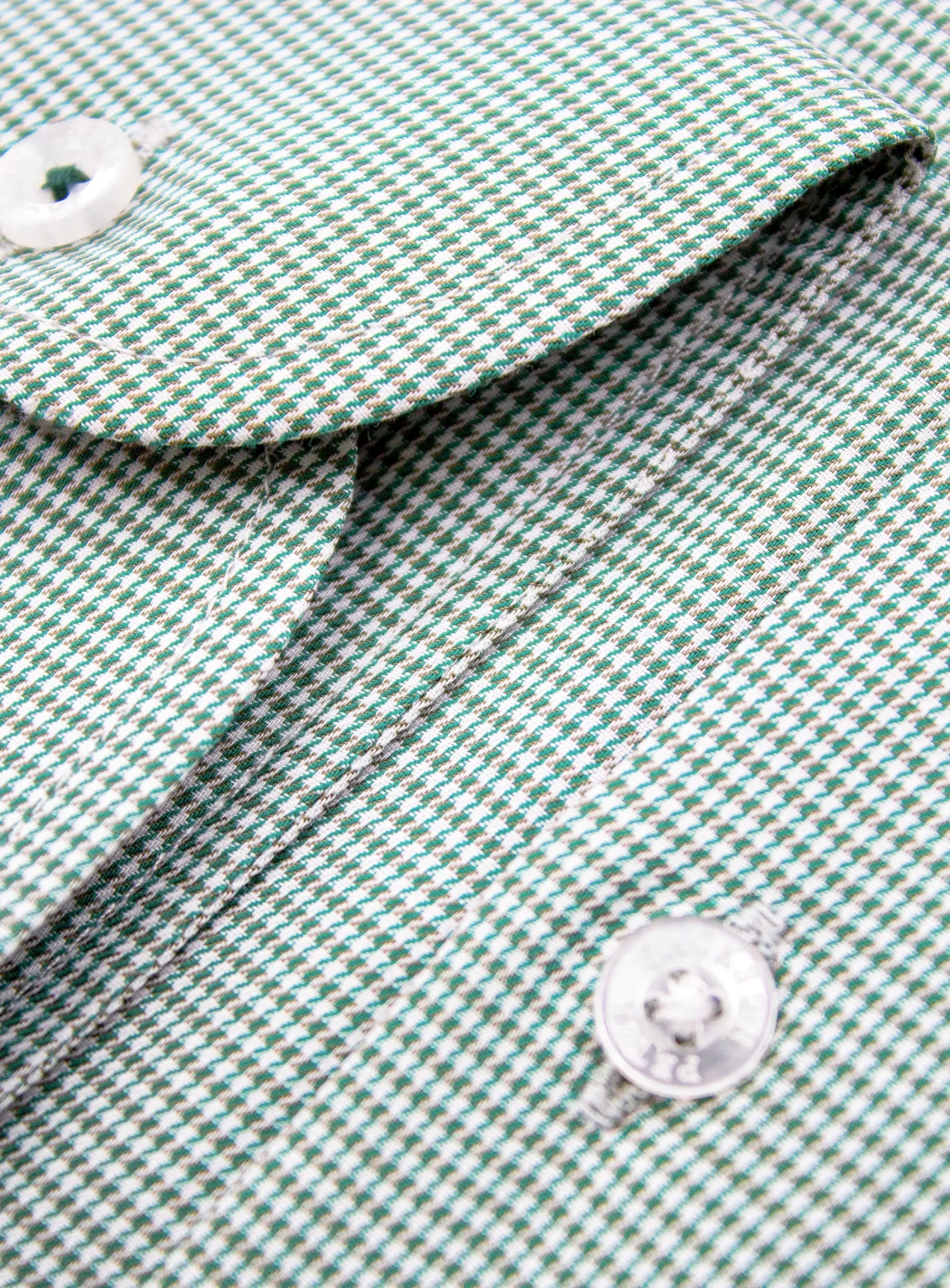 Milan Green Puppytooth Shirt