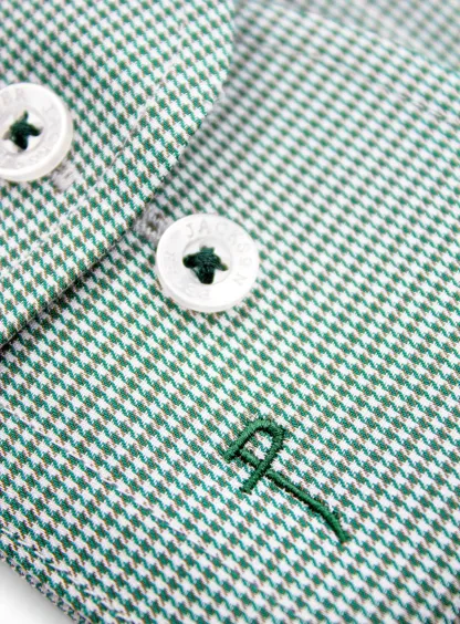 Milan Green Puppytooth Shirt