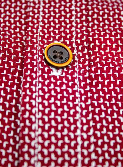 Bolzano Burgundy Jacquard Shirt