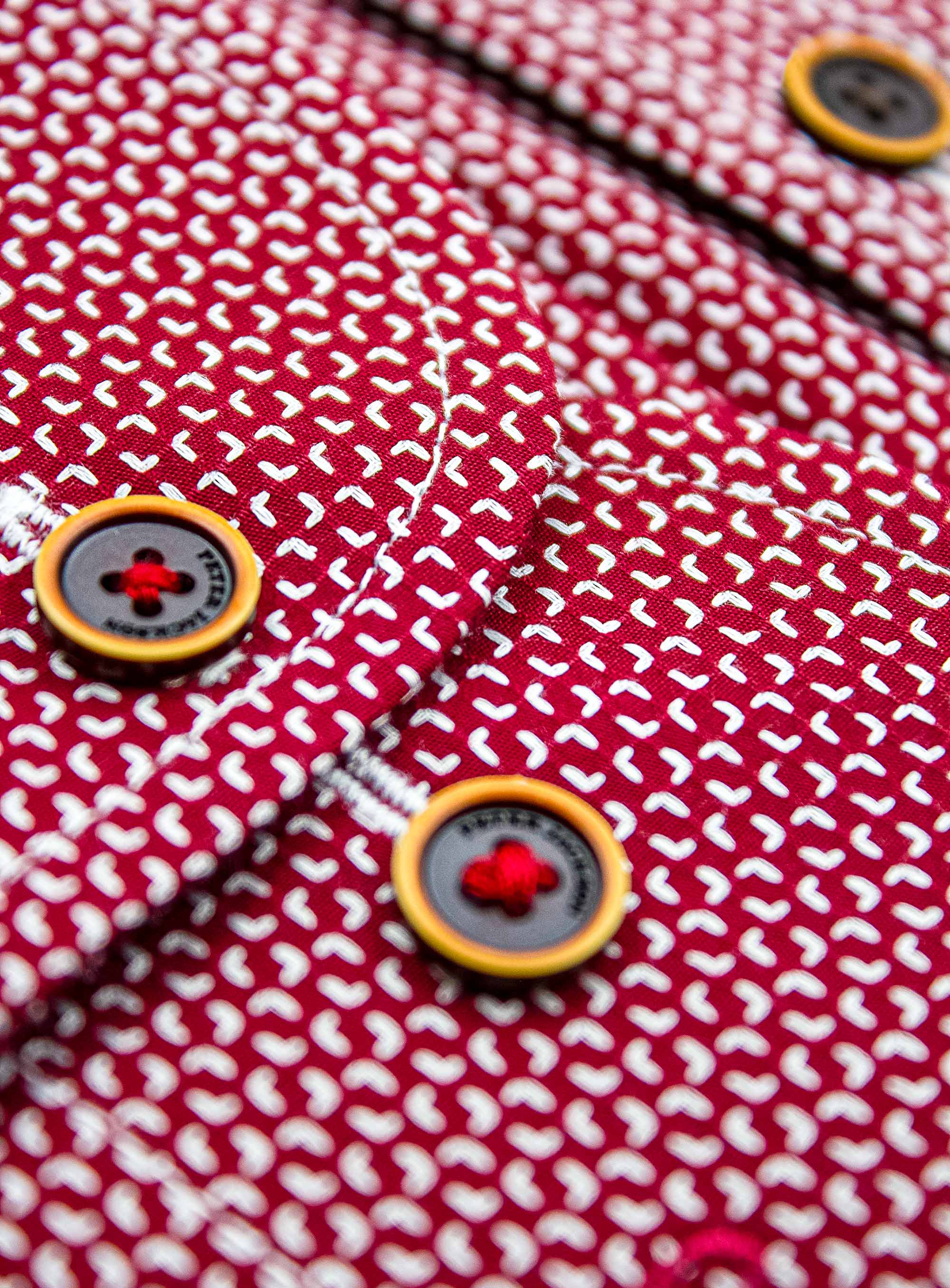 Bolzano Burgundy Jacquard Shirt