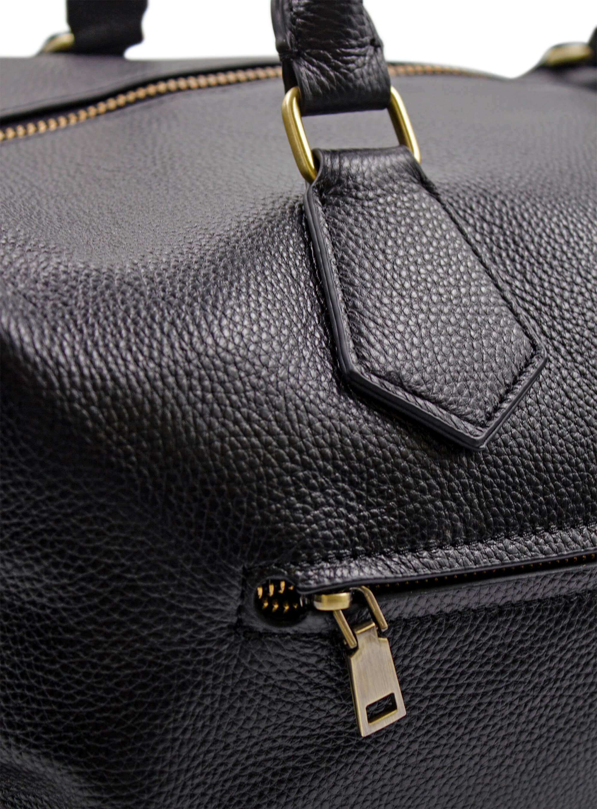 Men {collection_title} Alessio Black Pebbled Leather Bag Peter Jackson