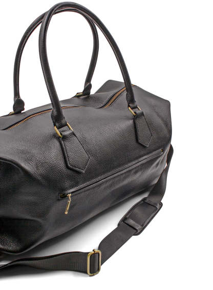 Men {collection_title} Alessio Black Pebbled Leather Bag Peter Jackson