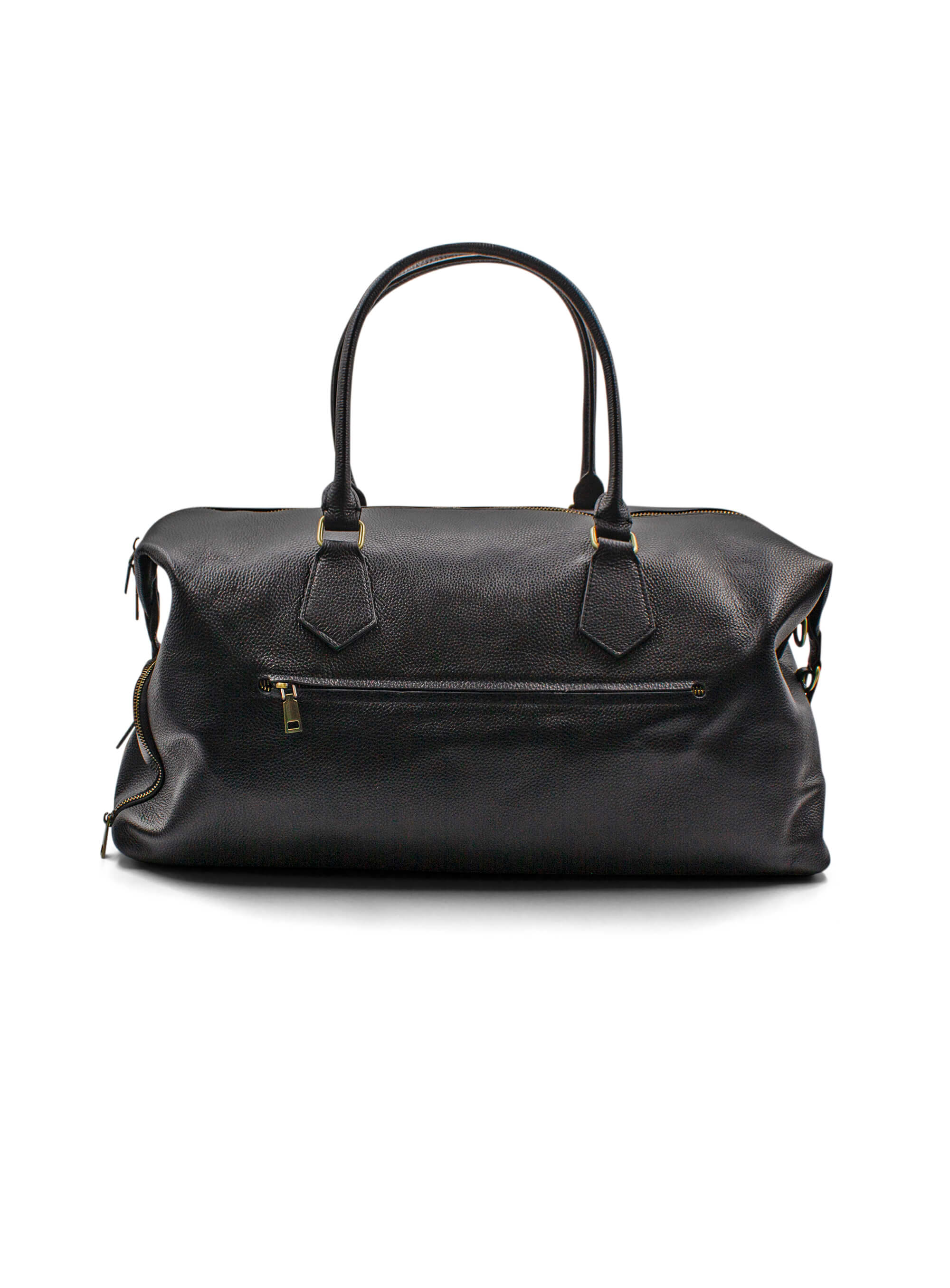 Men {collection_title} Alessio Black Pebbled Leather Bag Peter Jackson