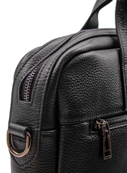 Men {collection_title} Aldo Black Leather Briefcase Peter Jackson