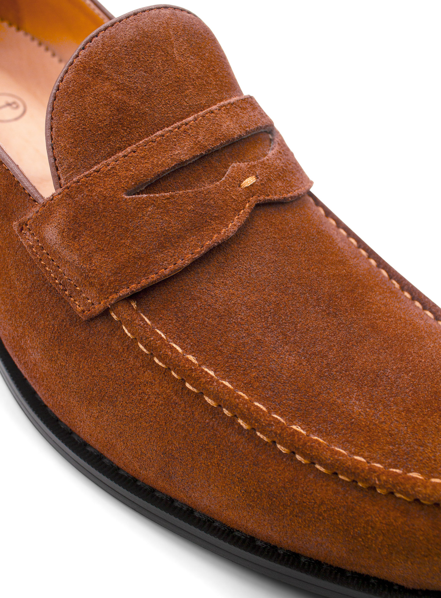 Santo Cognac Suede Loafer