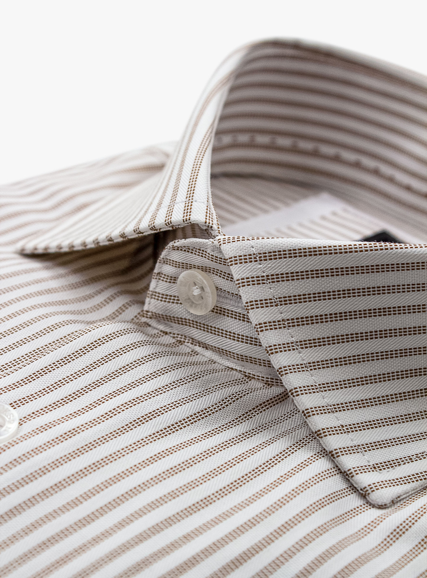 Milan Classic Stripe Chocolate Shirt