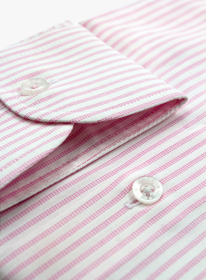 Milan Classic Stripe Light Pink Shirt