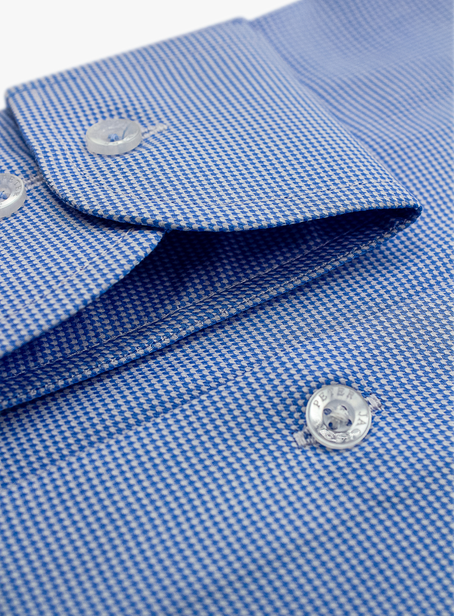 Milan Blue and White Puppytooth Shirt