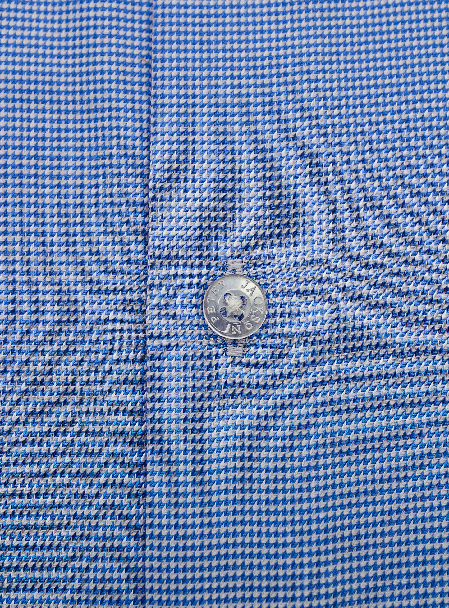 Milan Blue and White Puppytooth Shirt