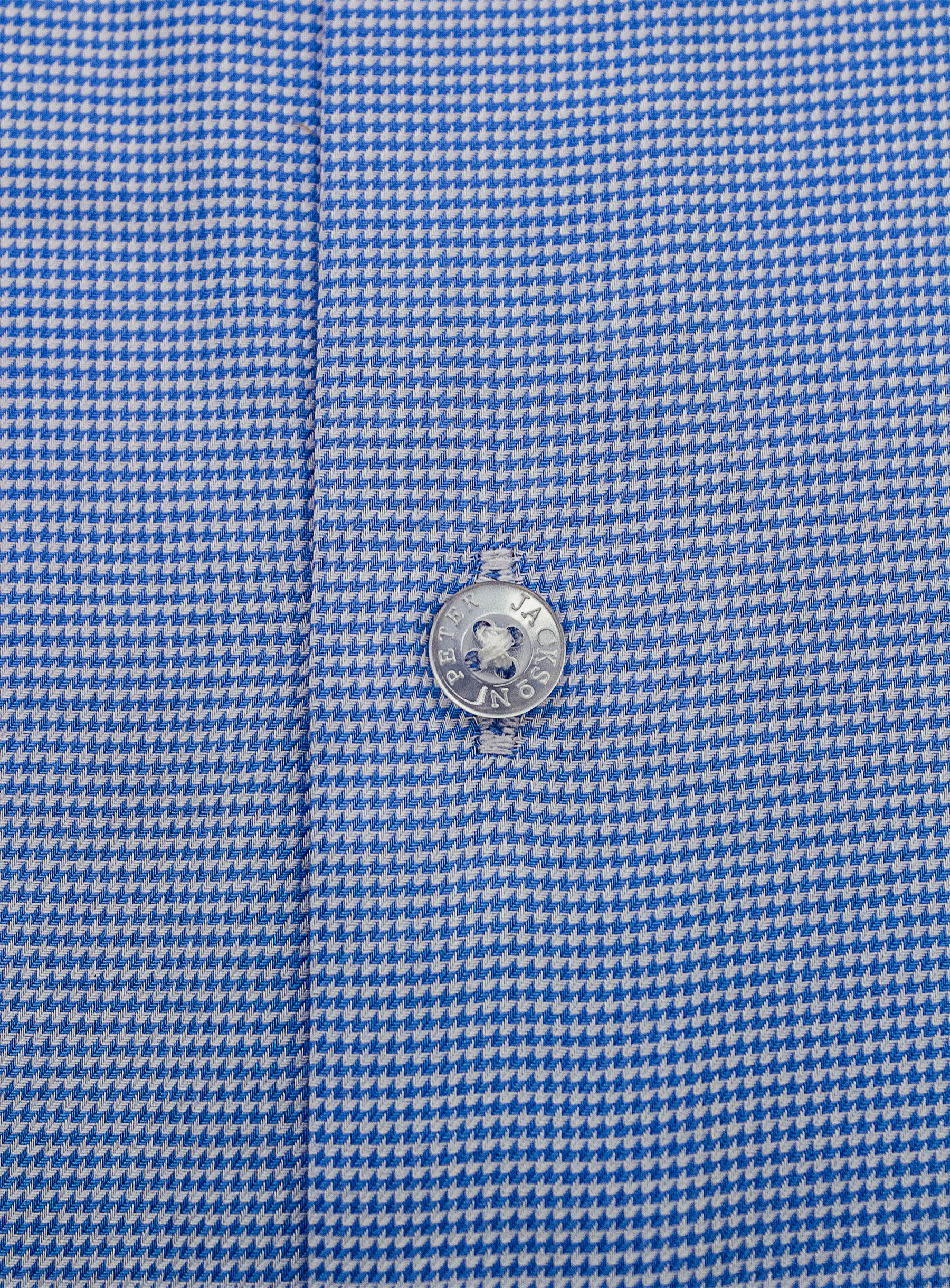 Milan Blue and White Puppytooth Shirt