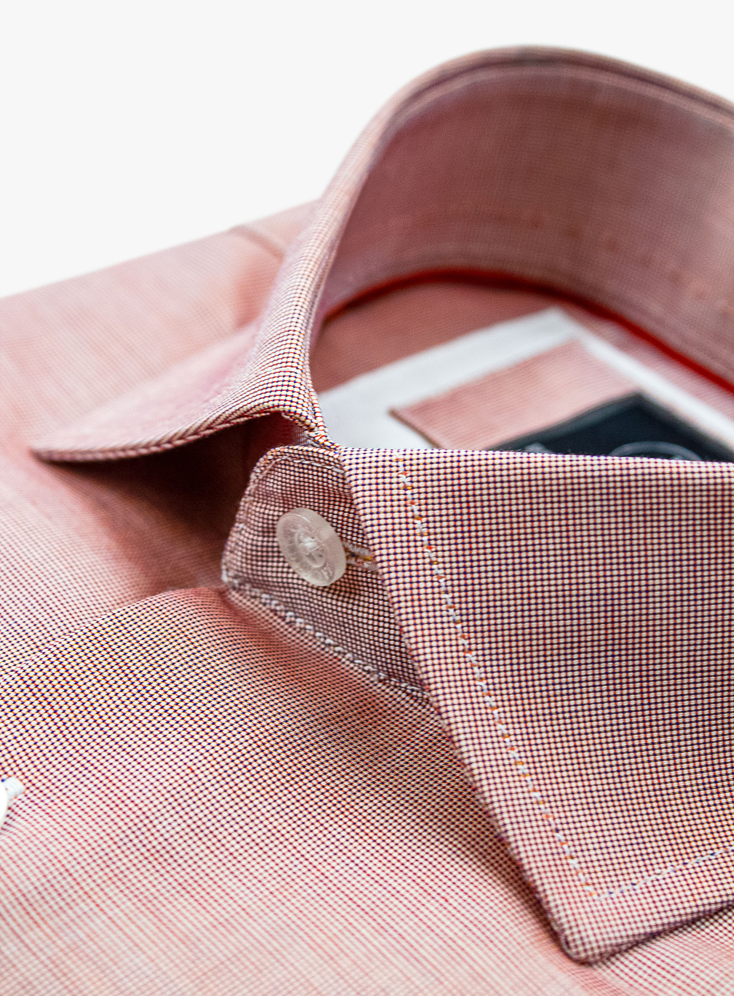 Milan Orange Micro Plain Shirt