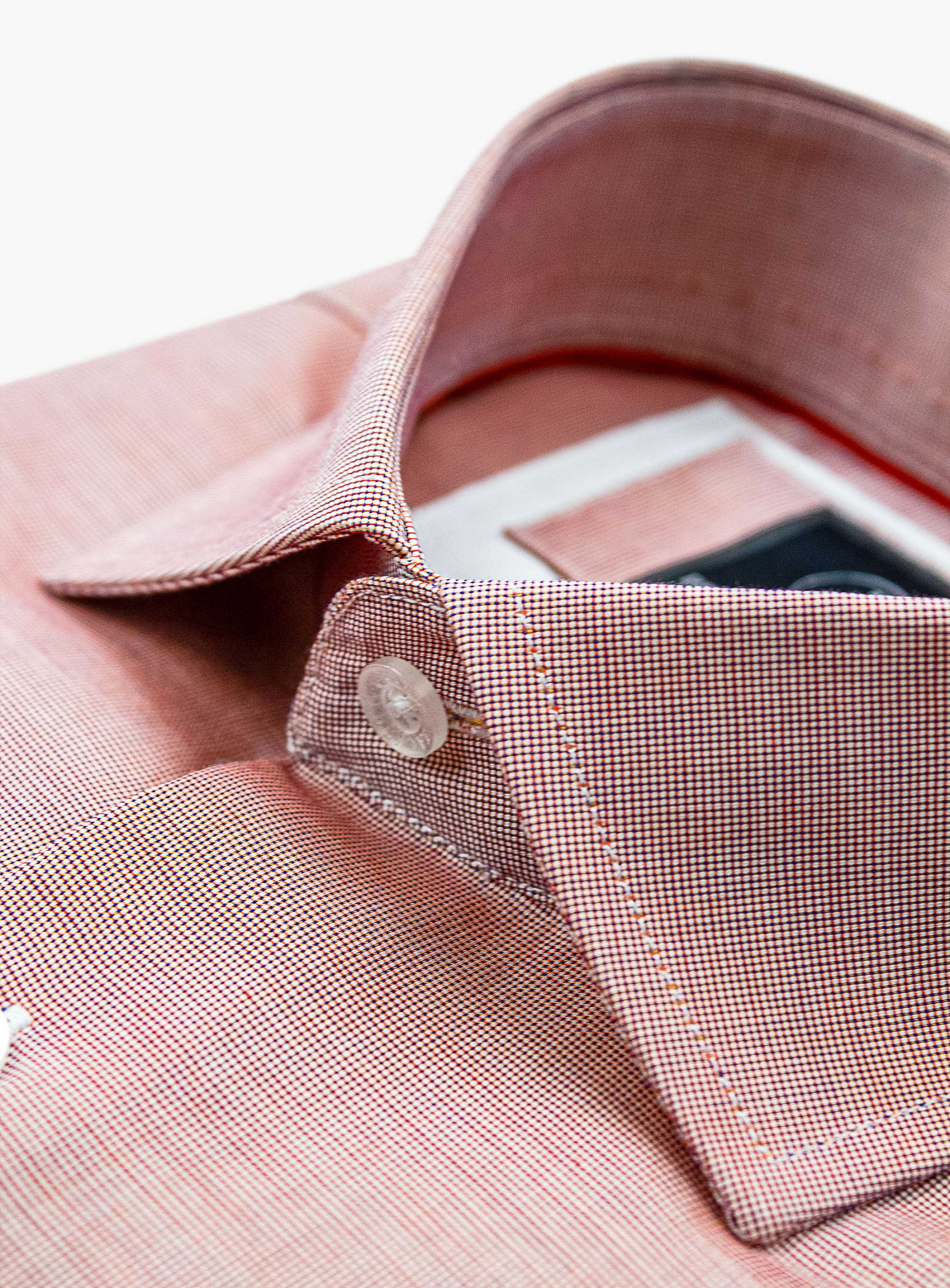 Milan Orange Micro Plain Shirt
