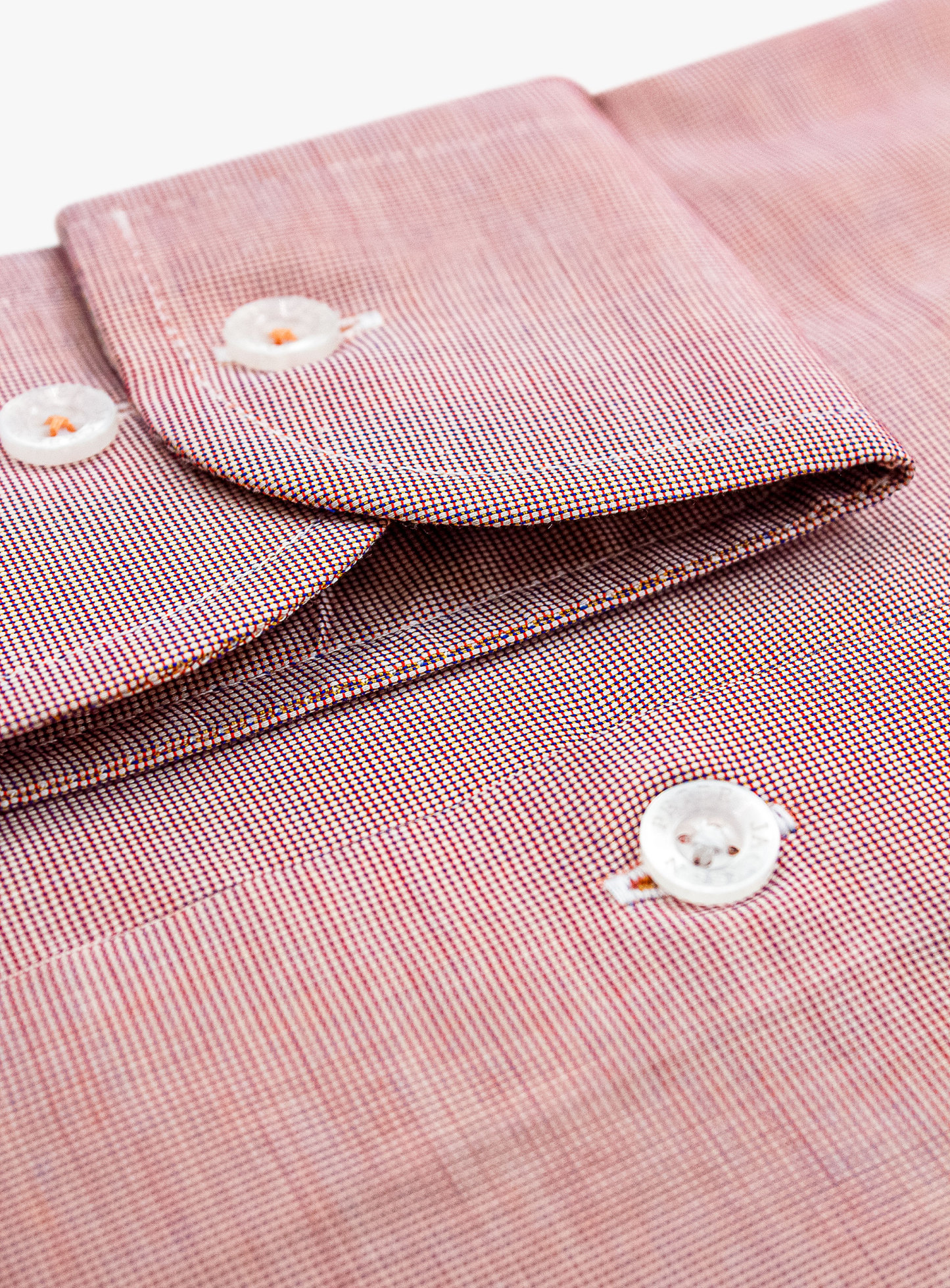 Milan Orange Micro Plain Shirt