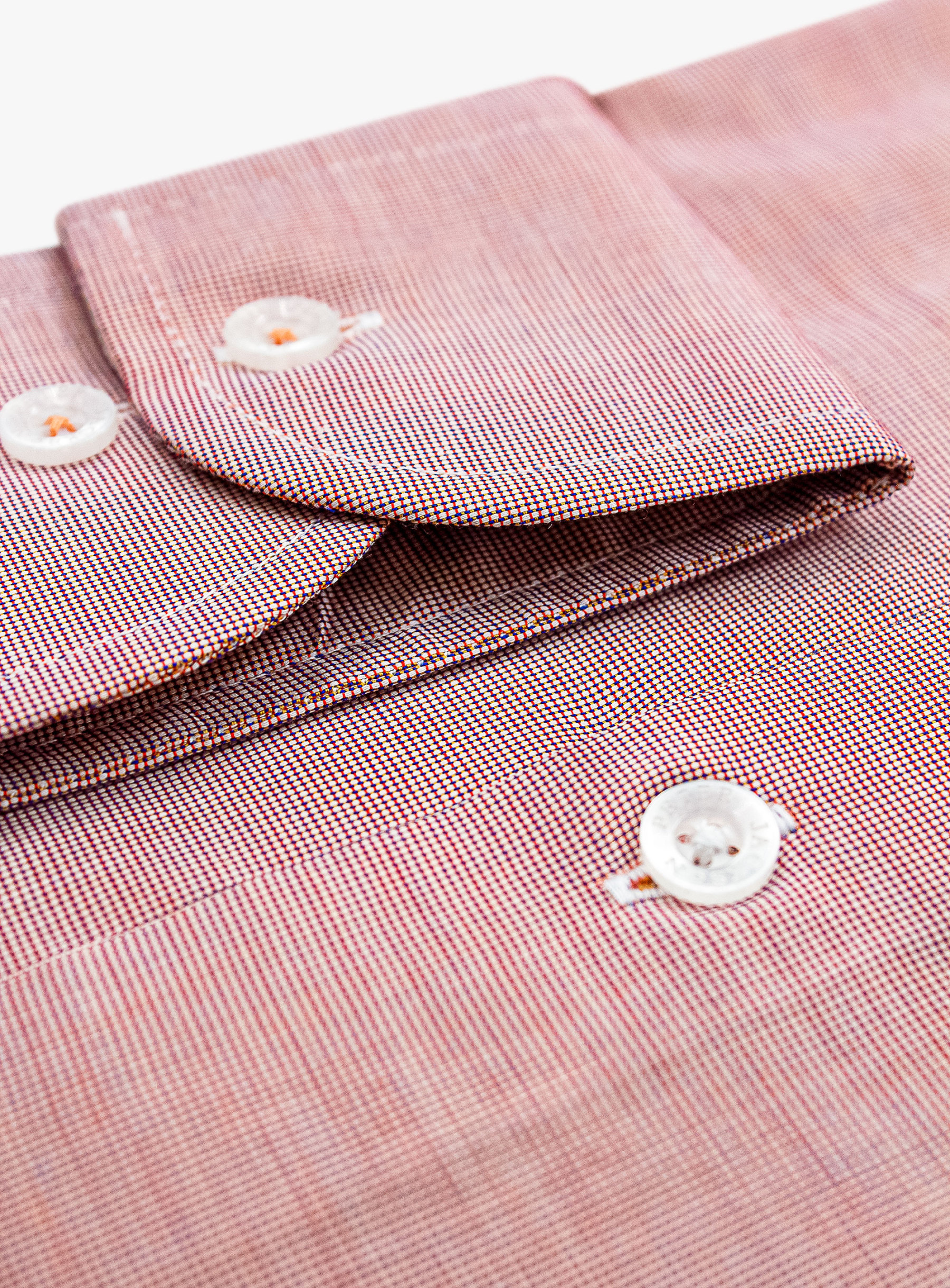 Milan Orange Micro Plain Shirt