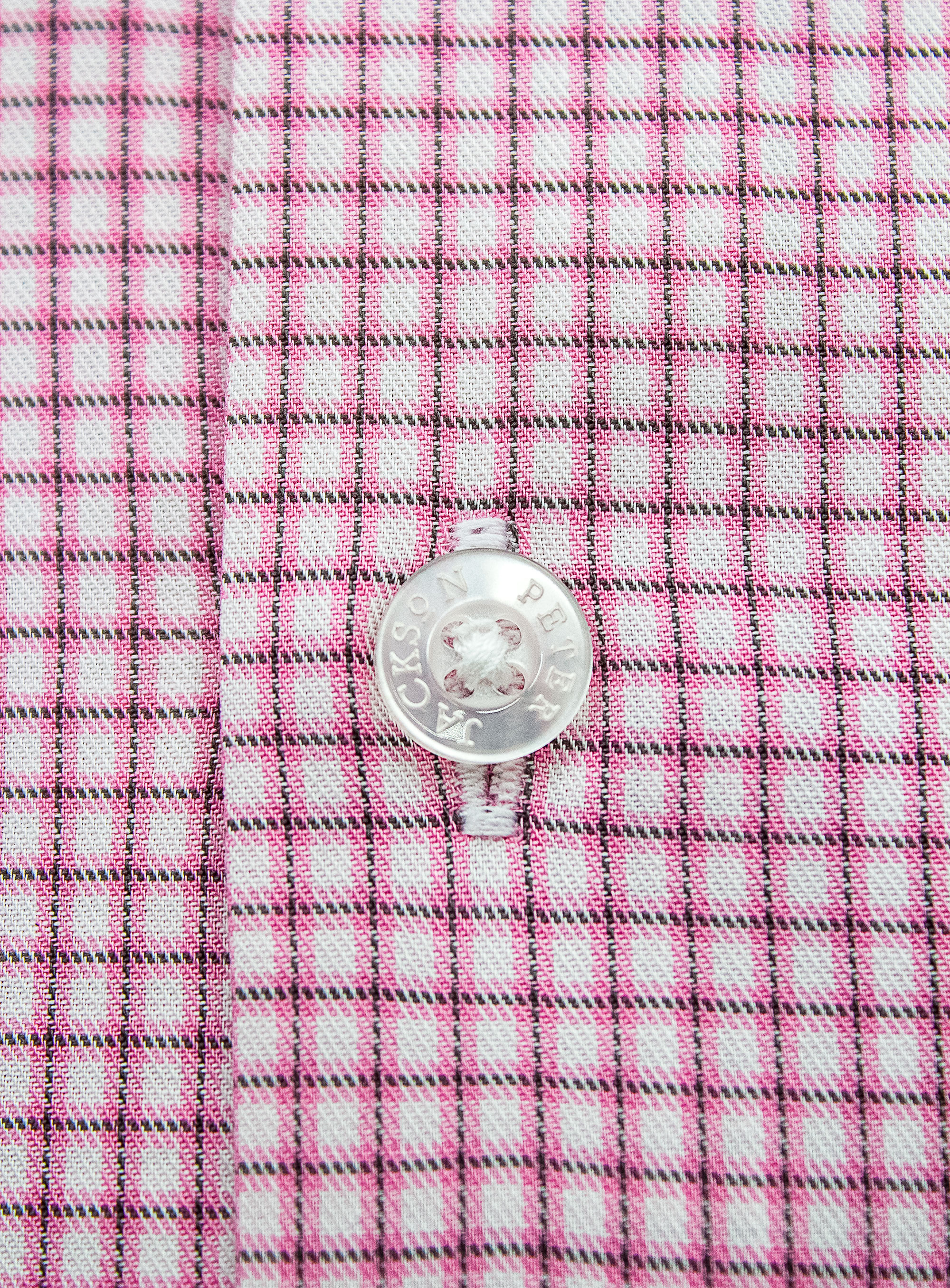 Milan Pink and White Mini Check Shirt