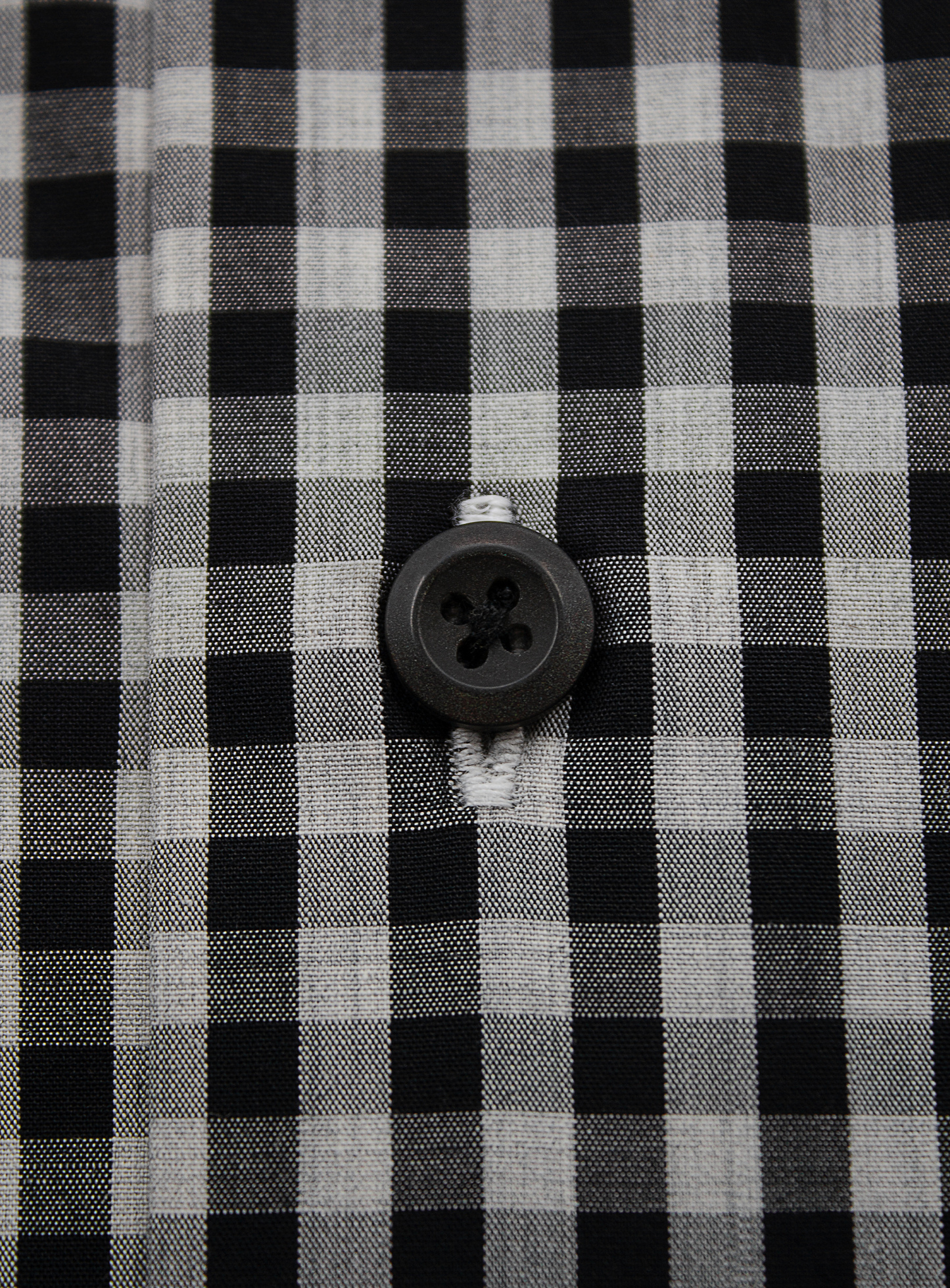 Merano Melange Grey and Black Gingham Shirt