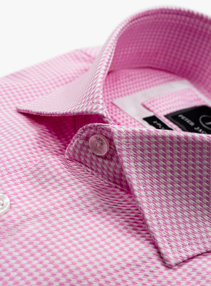 Milan Pink Puppytooth Shirt