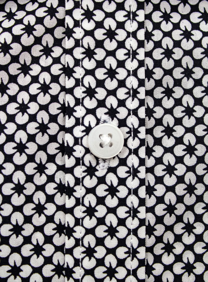Bolzano Black/White Floral Print Shirt
