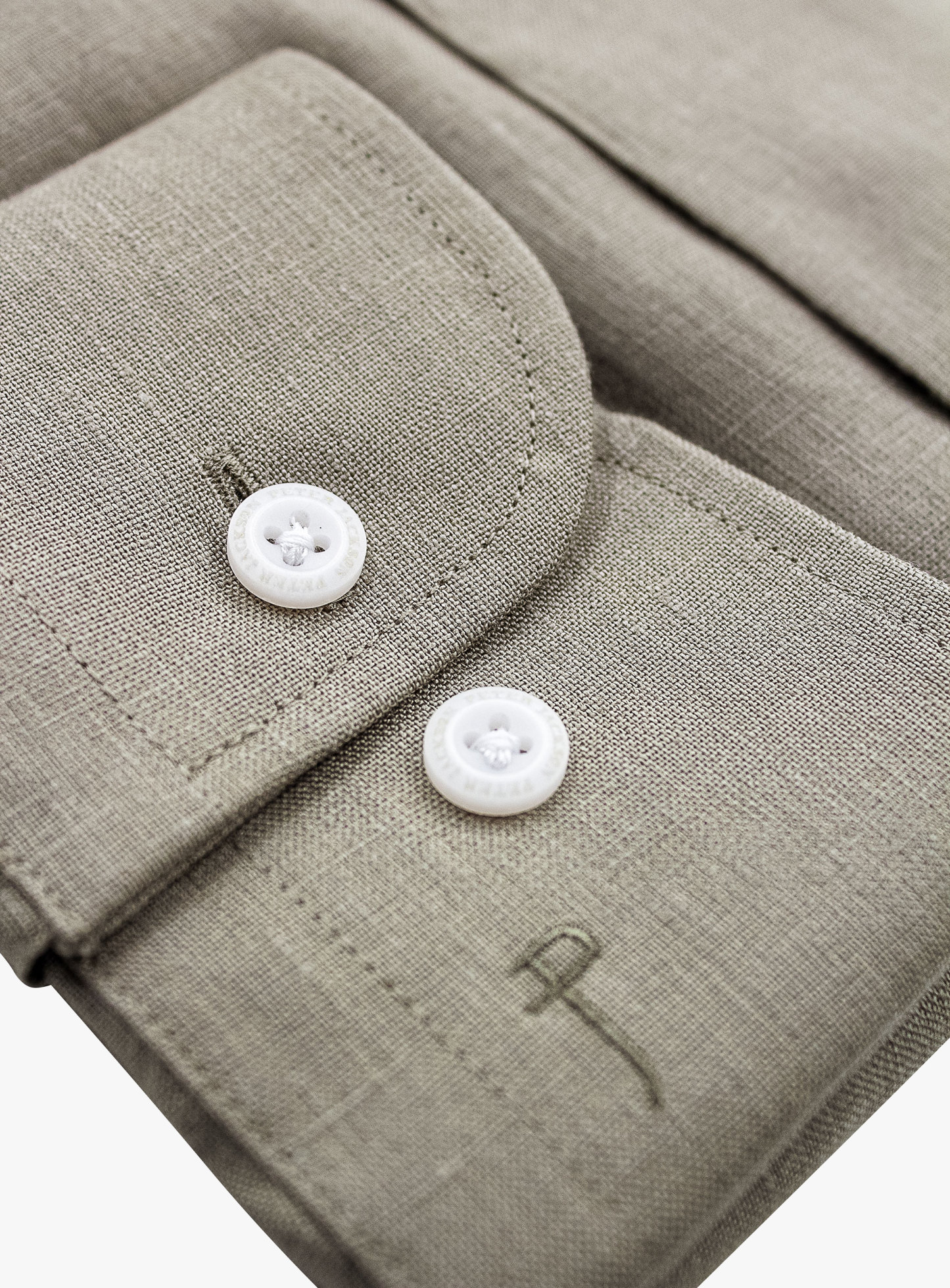 Linen Long Sleeve Sage Shirt
