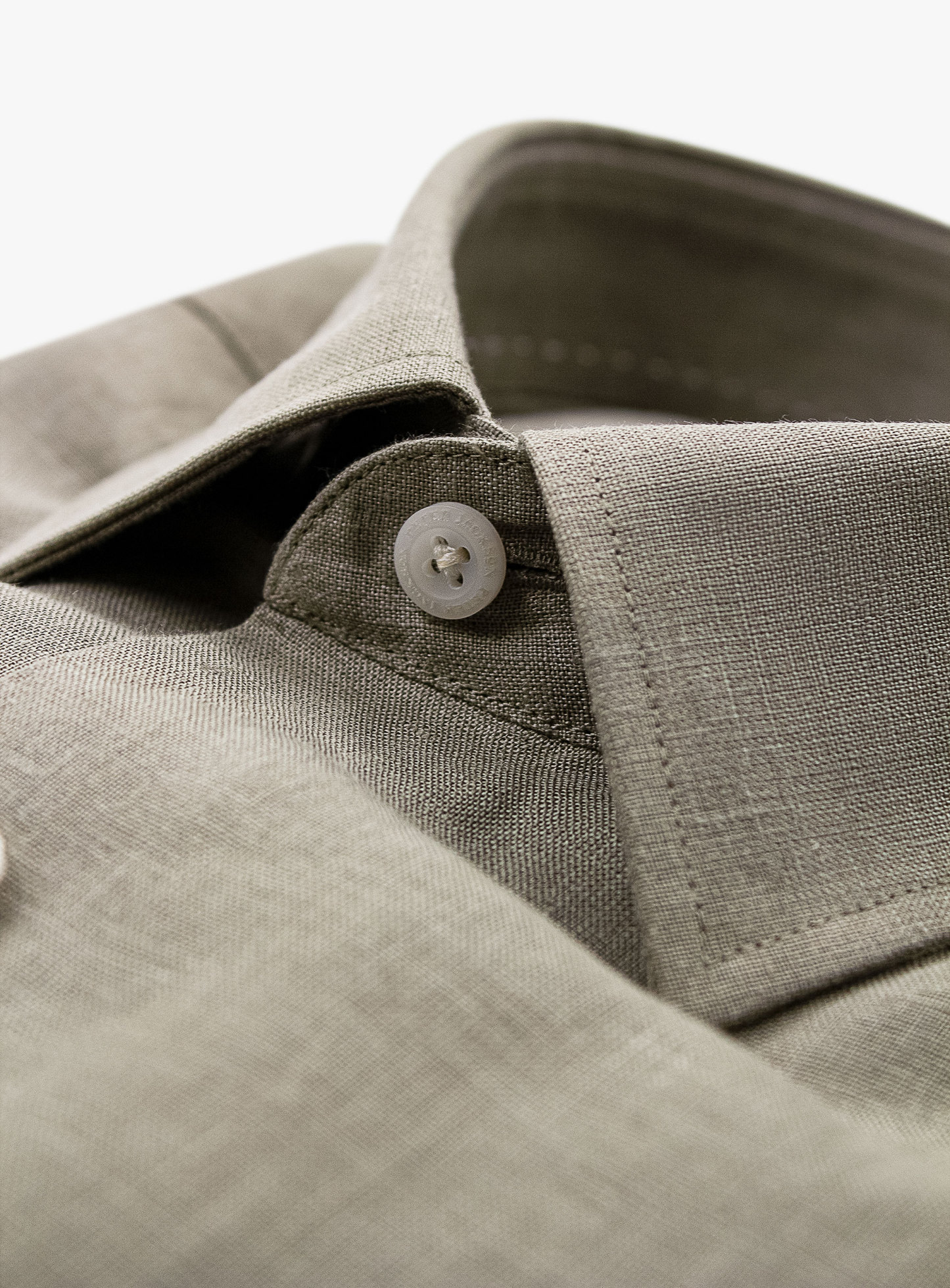 Linen Long Sleeve Sage Shirt