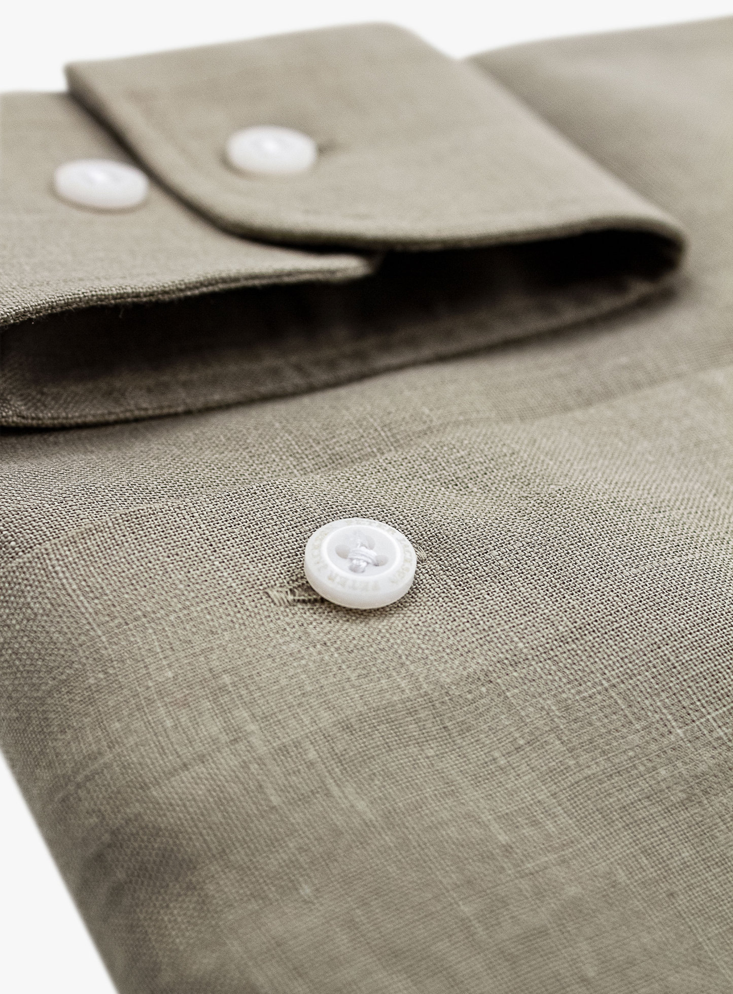 Linen Long Sleeve Sage Shirt