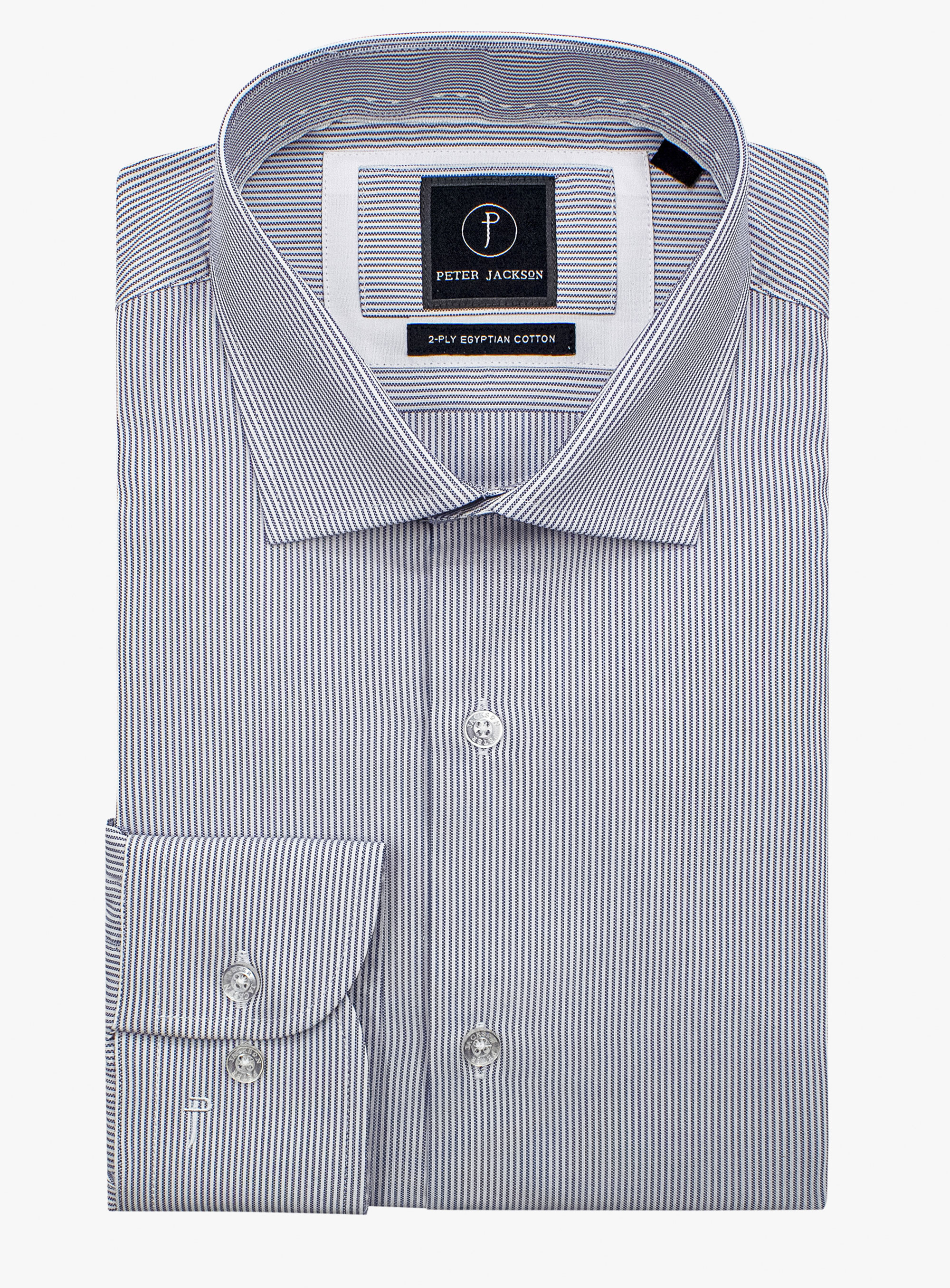 Milan Grey Oxford Stripe Shirt