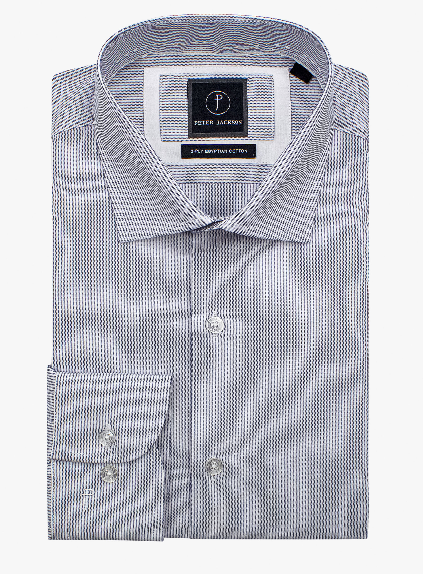 Milan Grey Oxford Stripe Shirt