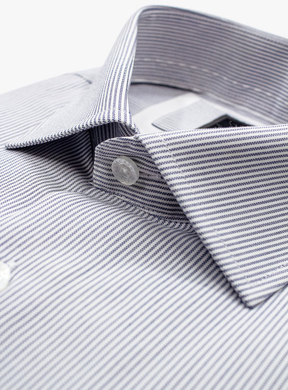 Milan Grey Oxford Stripe Shirt