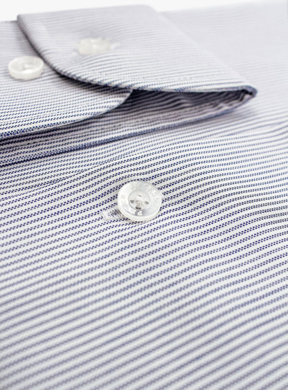 Milan Grey Oxford Stripe Shirt
