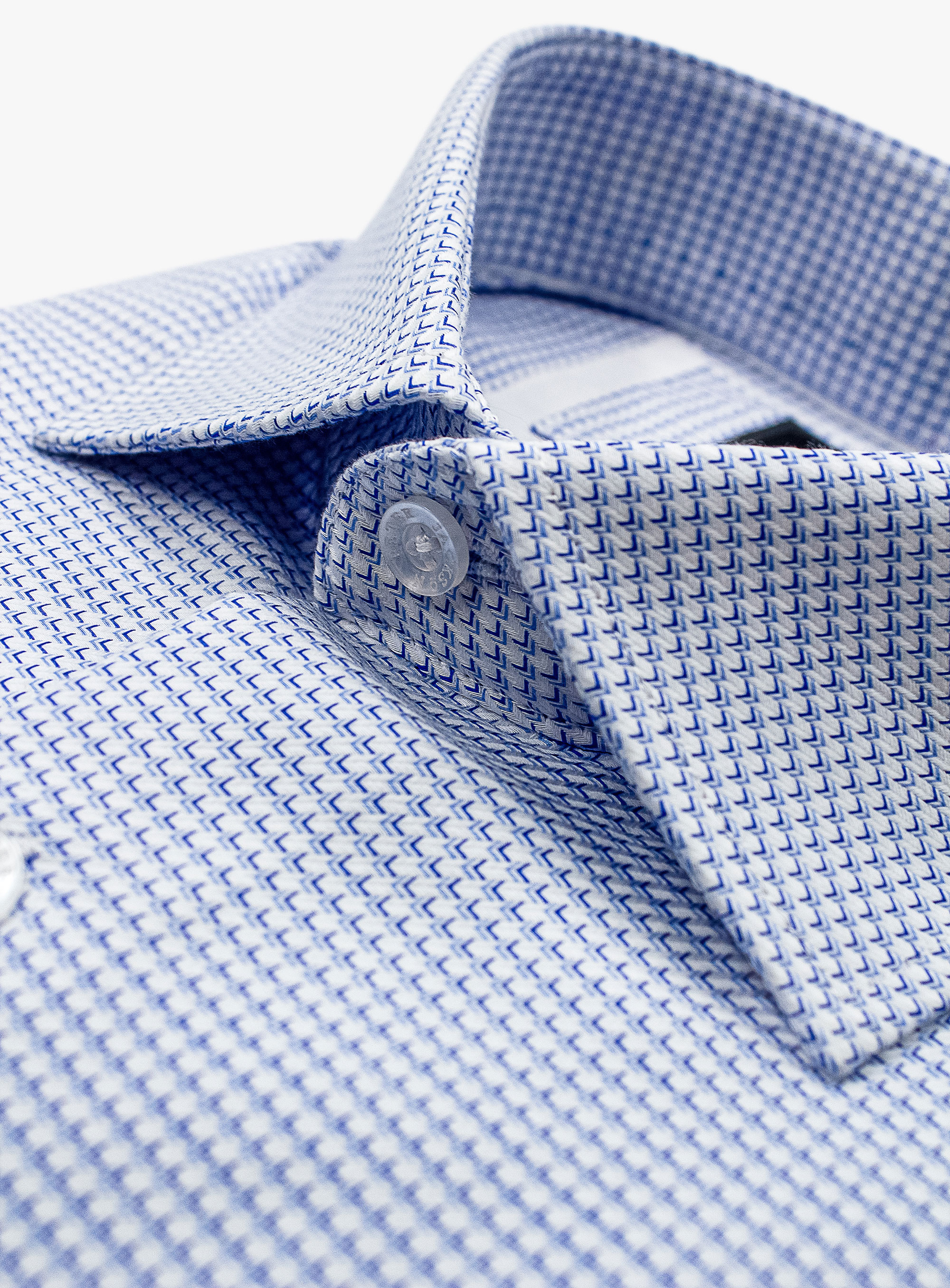 Milan Luxury Twill with Light Blue Micro Shirt