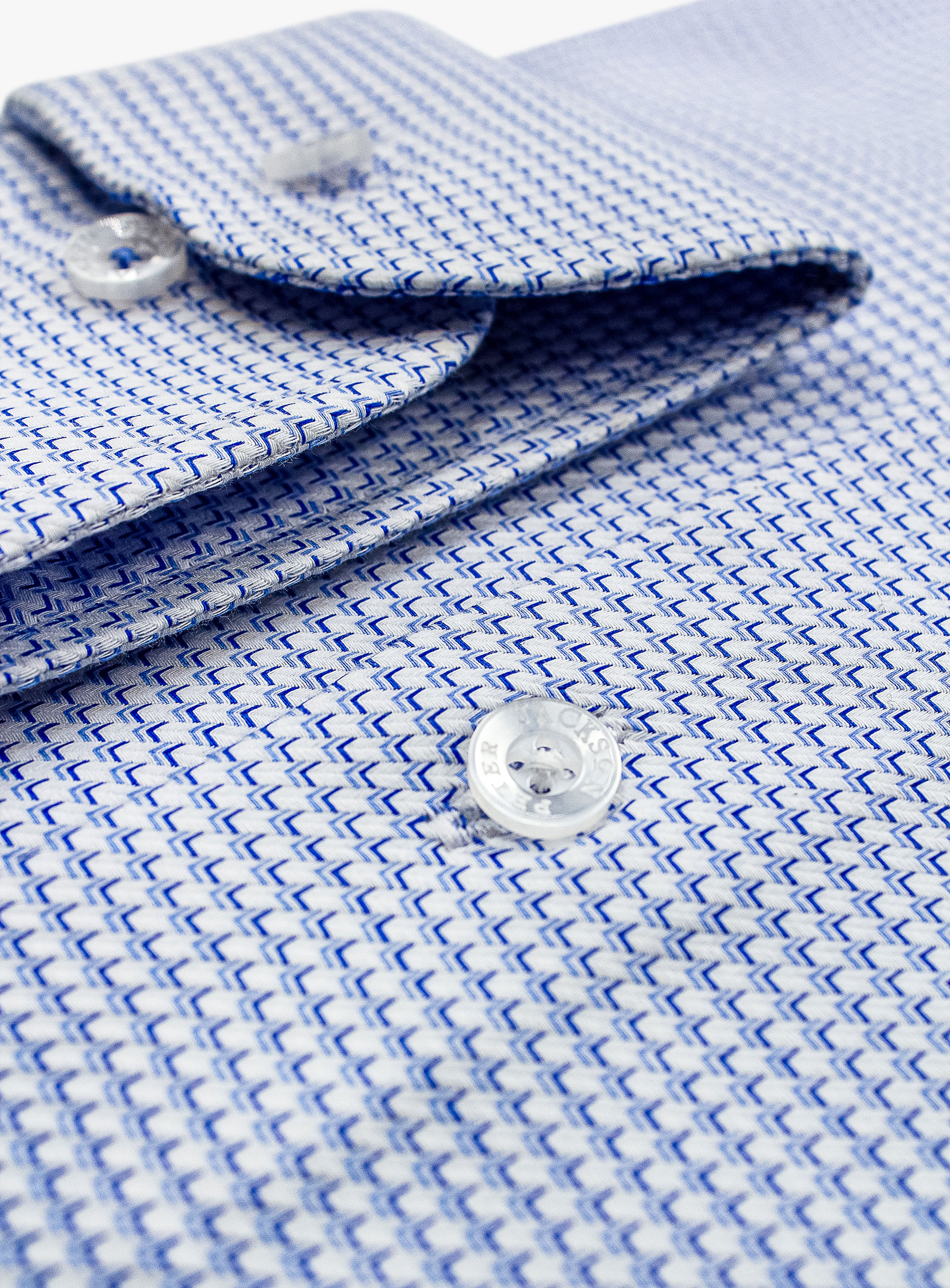 Milan Luxury Twill with Light Blue Micro Shirt