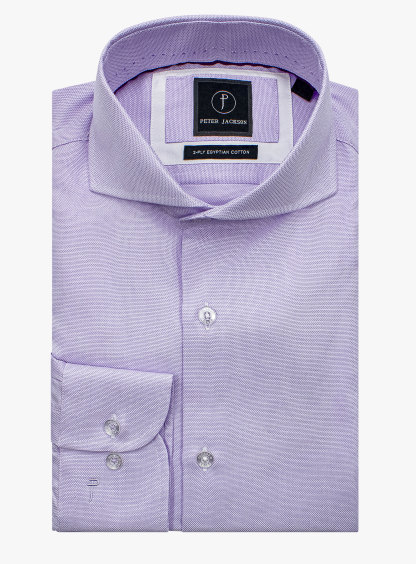 Florence Lilac Micro Stepped Weave Shirt