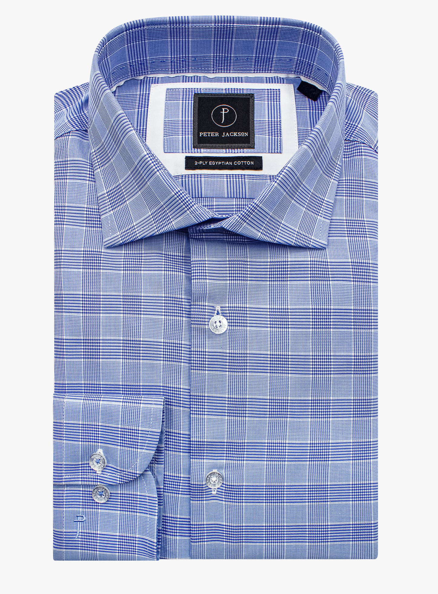 Milan Blue tonal Plaid Shirt