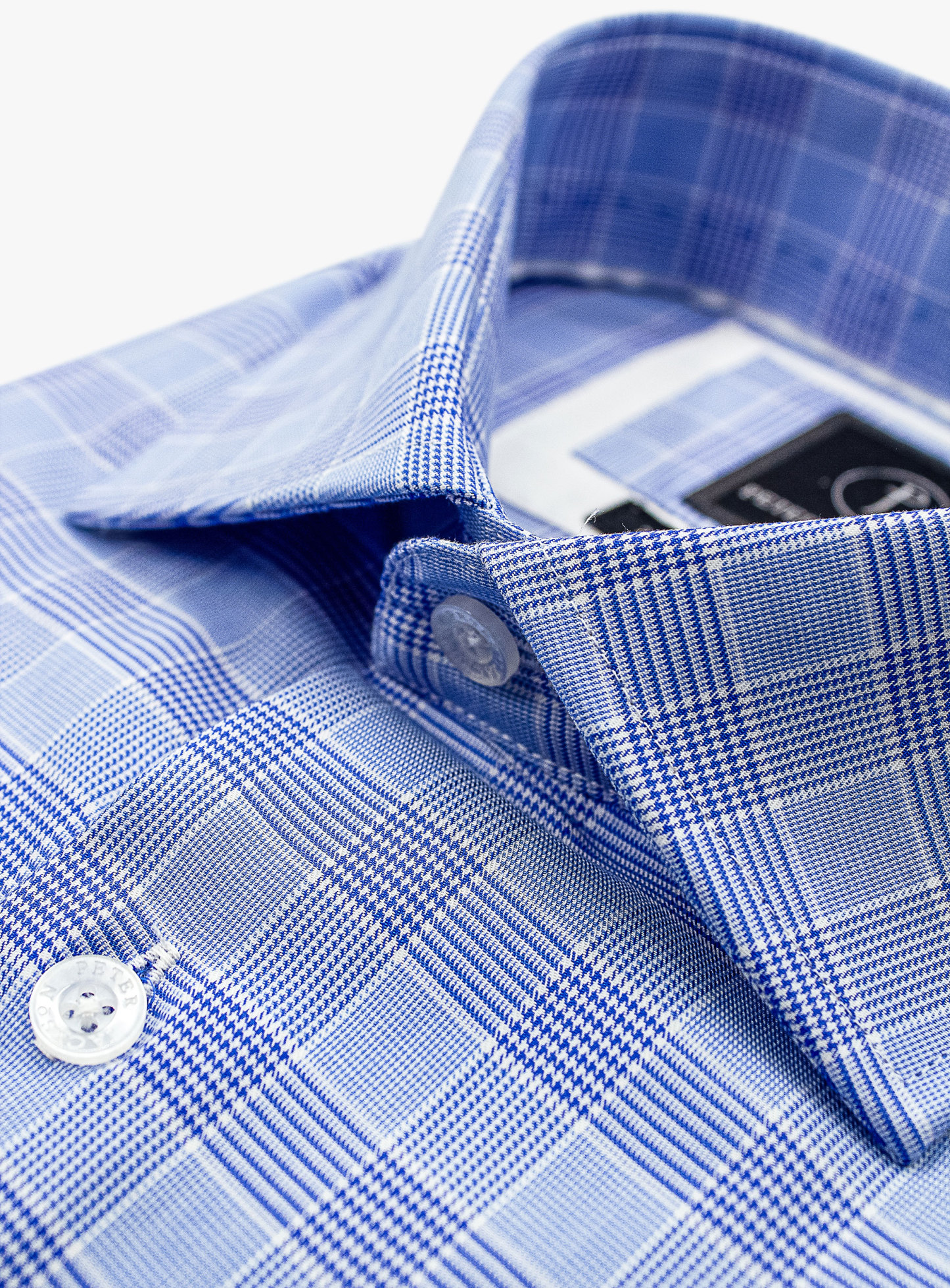 Milan Blue tonal Plaid Shirt
