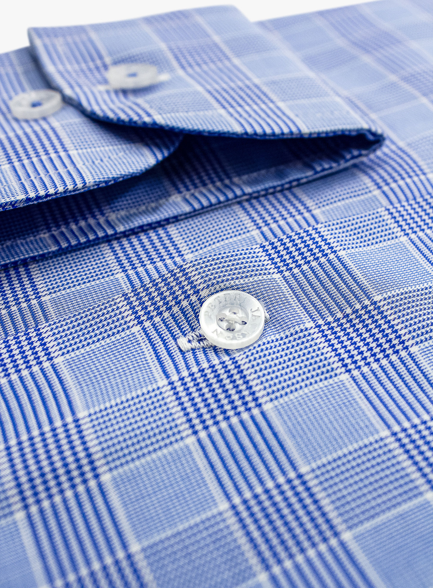 Milan Blue tonal Plaid Shirt