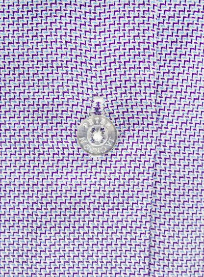 Milan Grape Stepped Weave Shirt