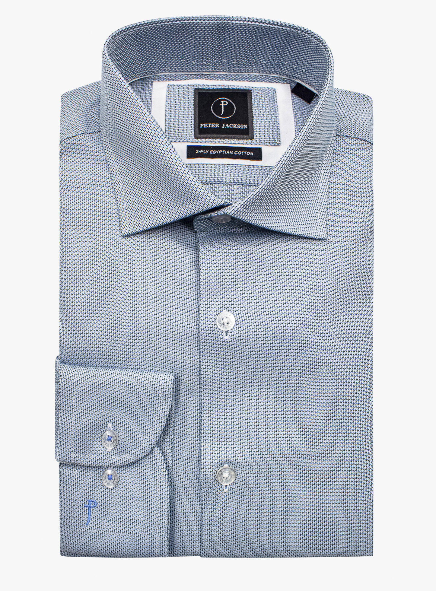 Milan Green Stepped Weave Shirt