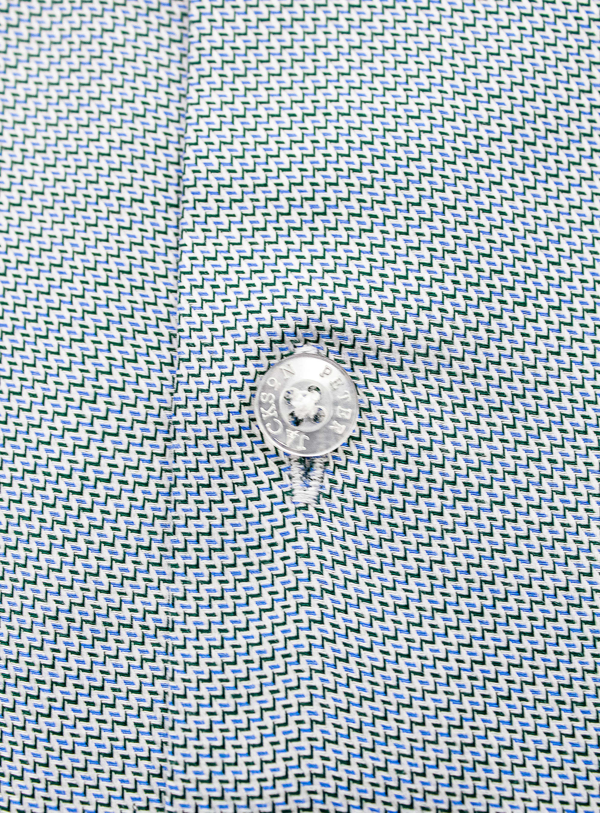 Milan Green Stepped Weave Shirt