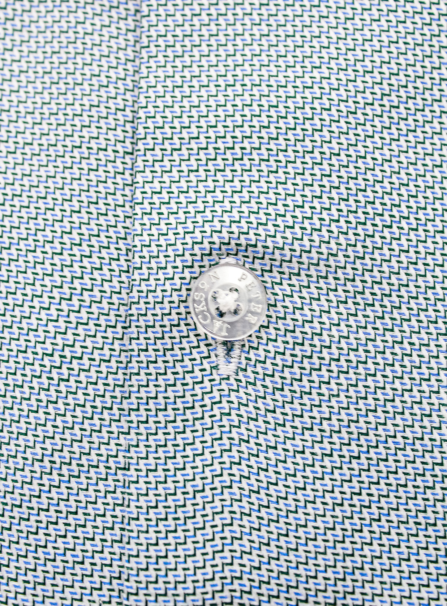 Milan Green Stepped Weave Shirt