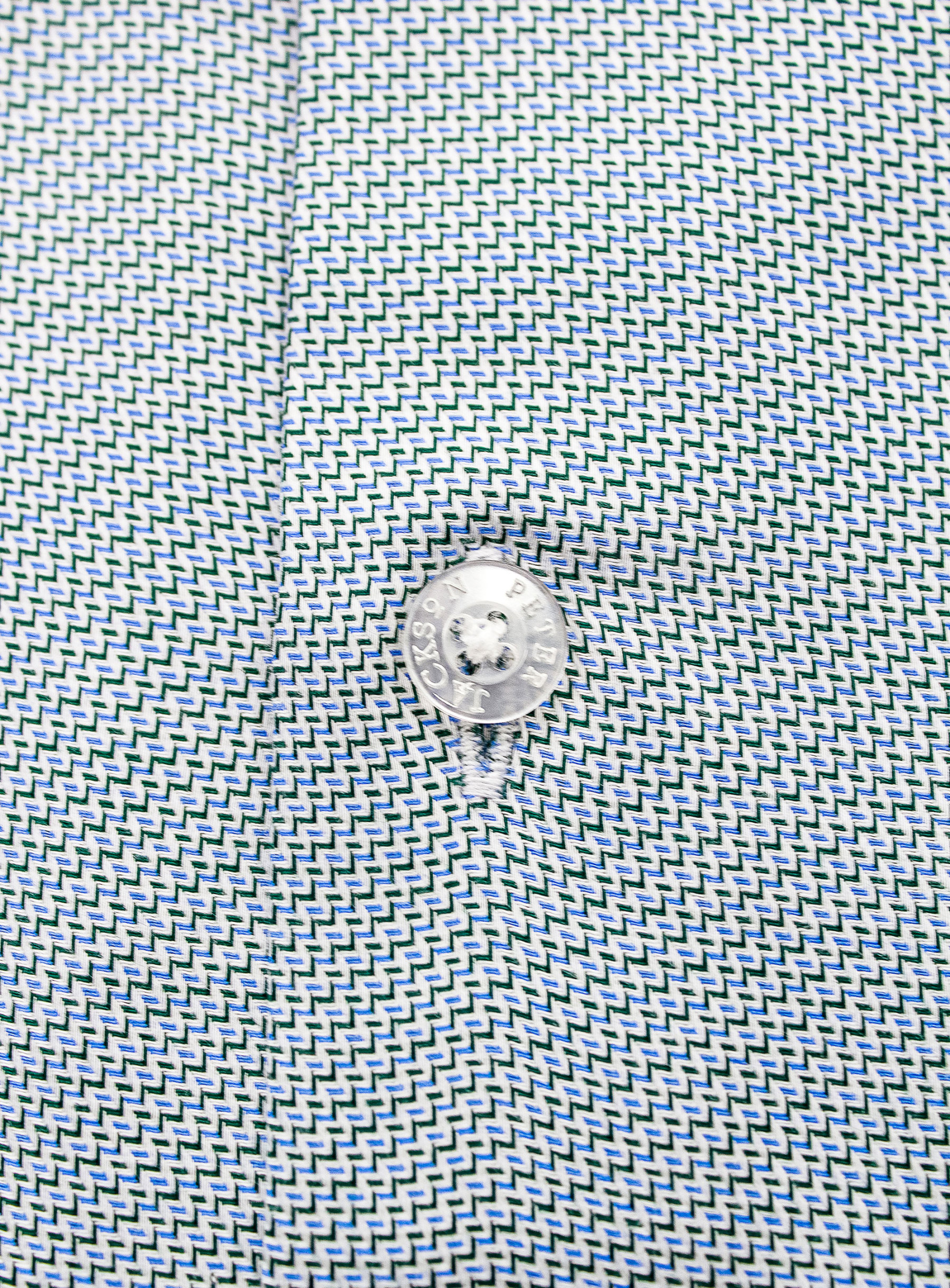 Milan Green Stepped Weave Shirt